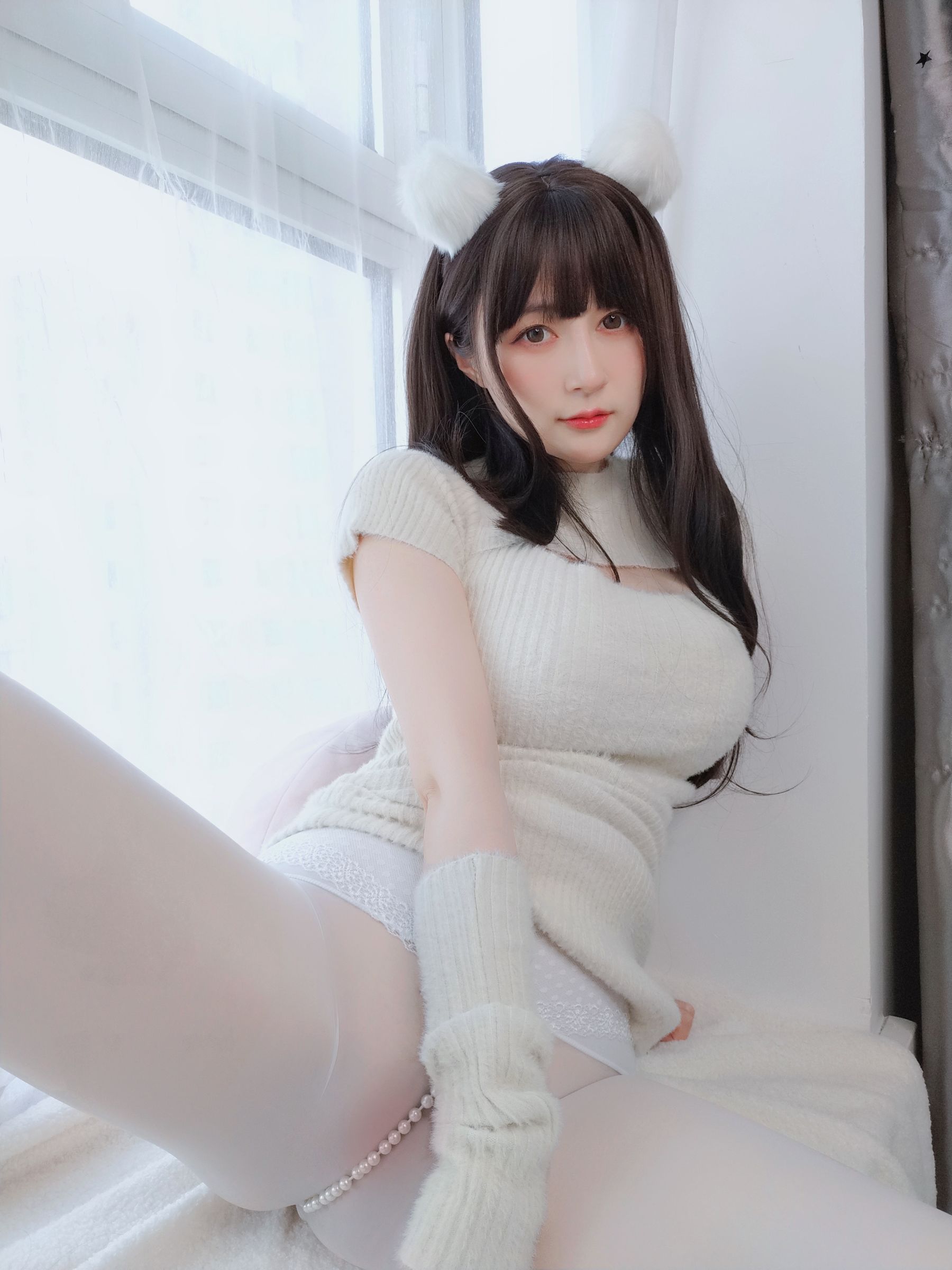[福利COS] Coser小姐姐白银 - 白い真珠