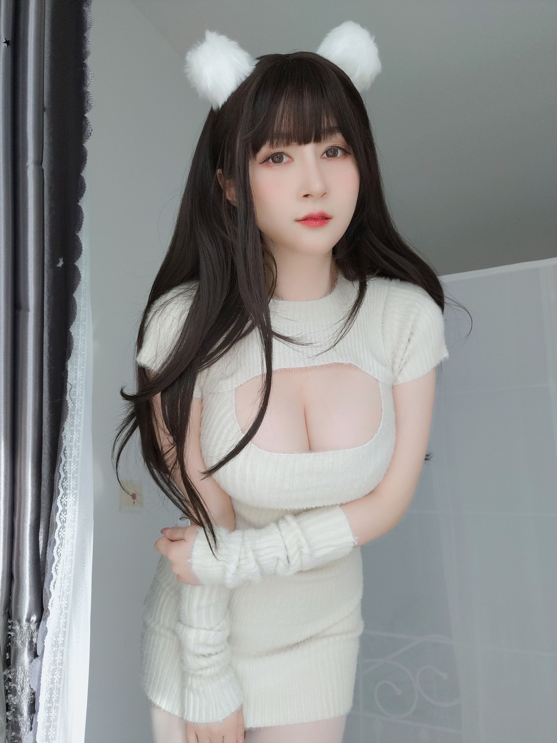 [福利COS] Coser小姐姐白银 - 白い真珠