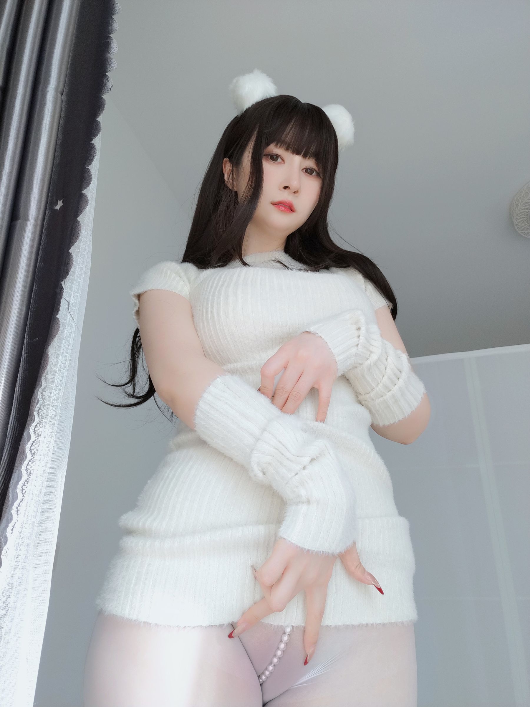 [福利COS] Coser小姐姐白银 - 白い真珠