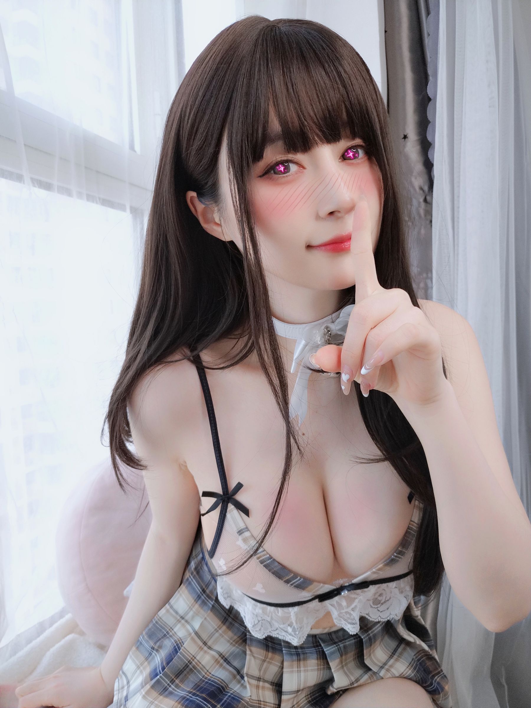 [福利COS] Coser小姐姐白银 - 透明制服