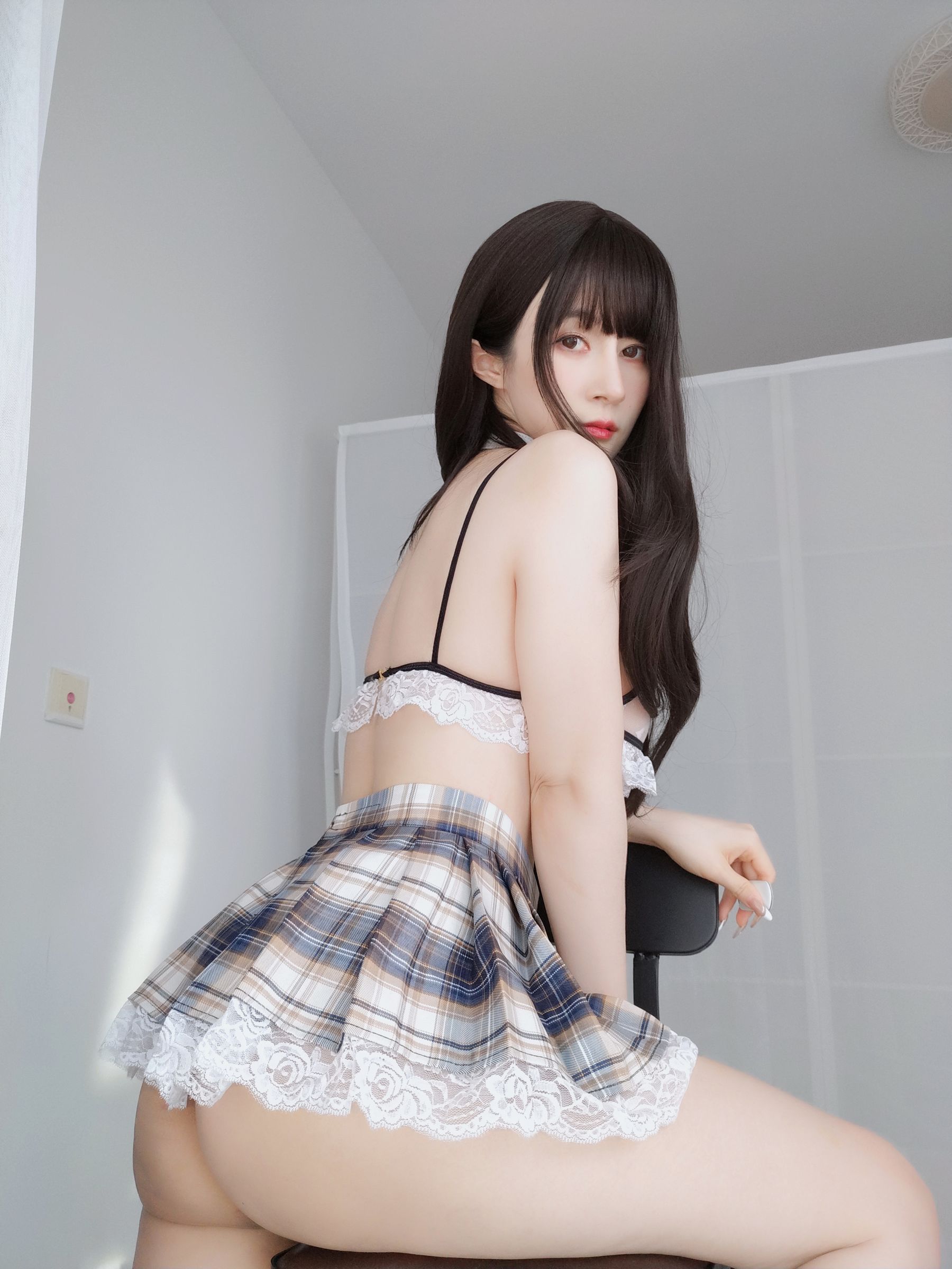 [福利COS] Coser小姐姐白银 - 透明制服