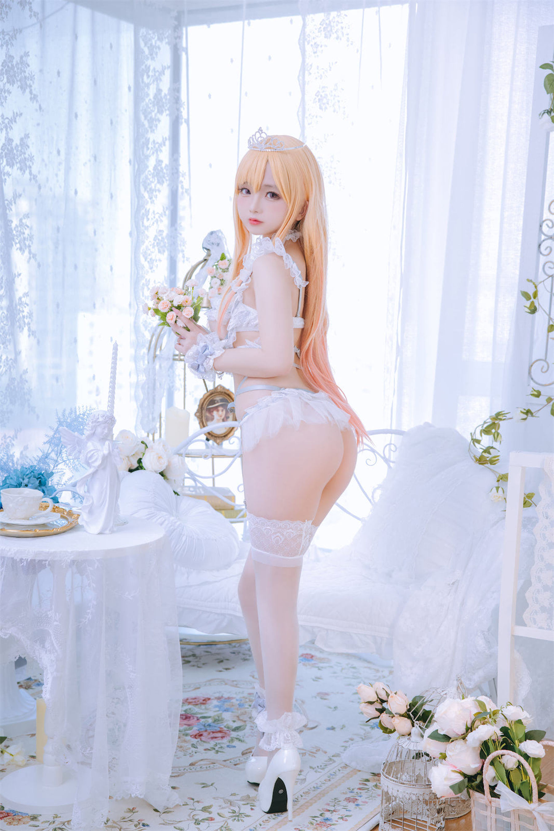[福利COS] Cosplay日奈娇 - 喜多川海梦 花嫁