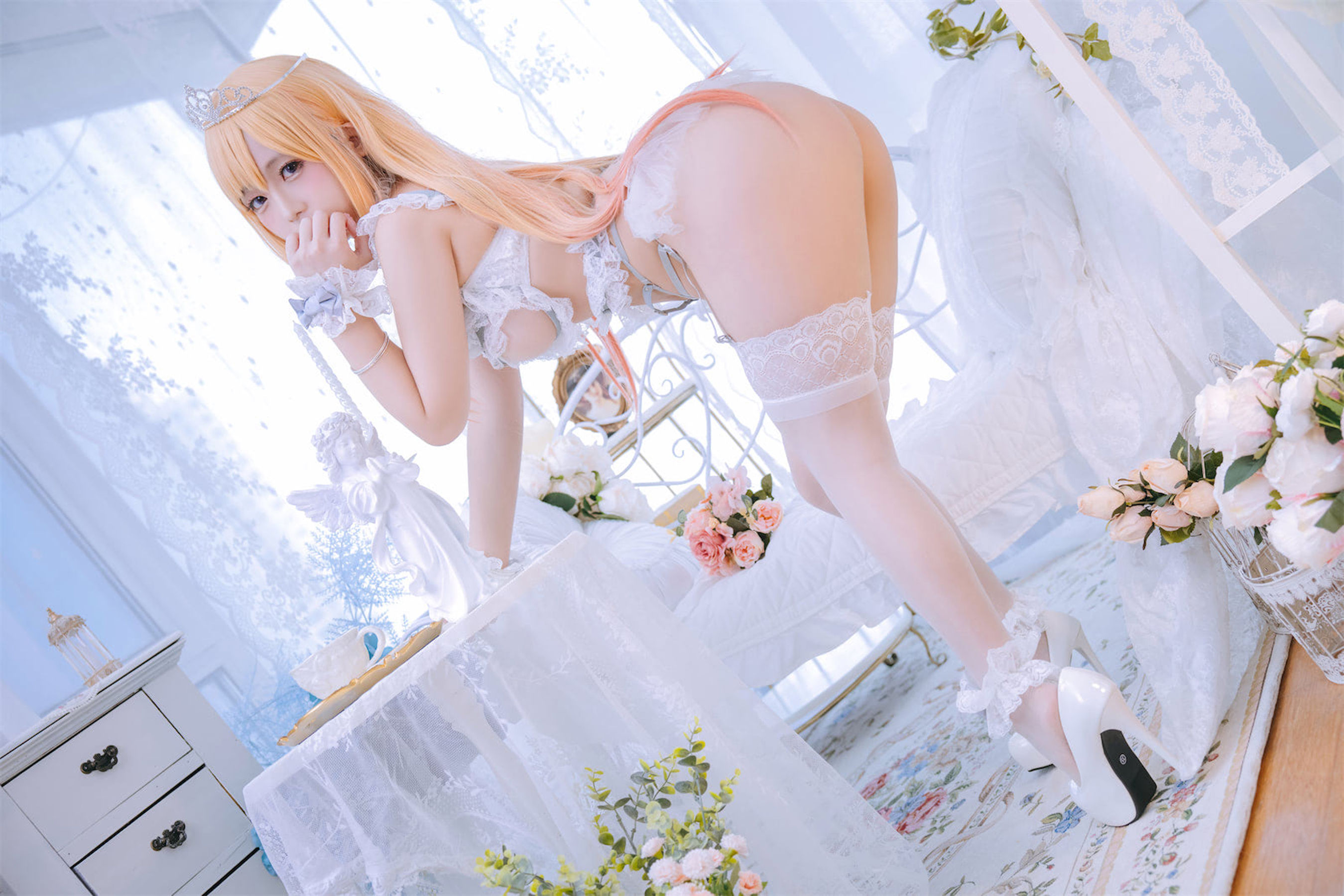 [福利COS] Cosplay日奈娇 - 喜多川海梦 花嫁