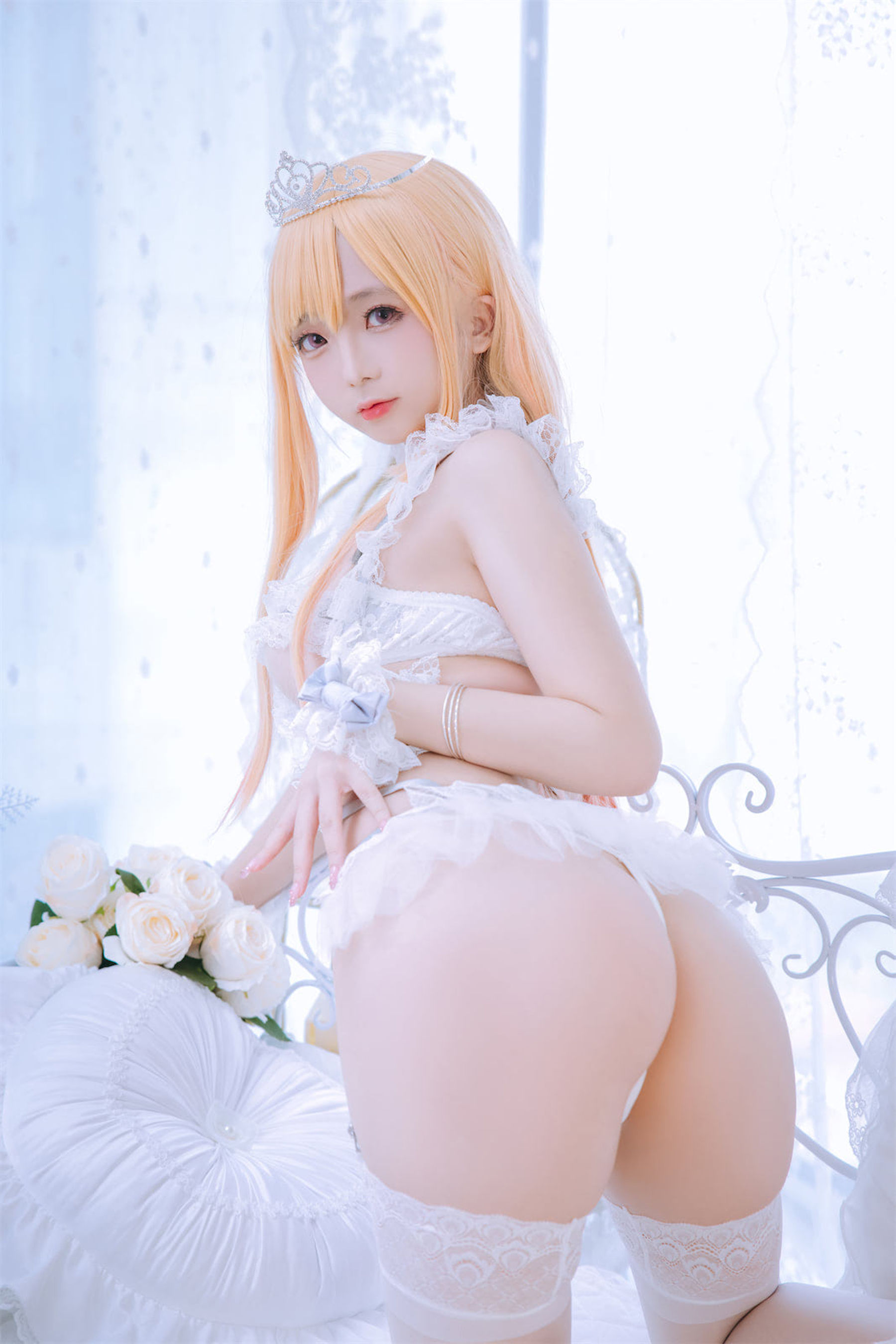 [福利COS] Cosplay日奈娇 - 喜多川海梦 花嫁