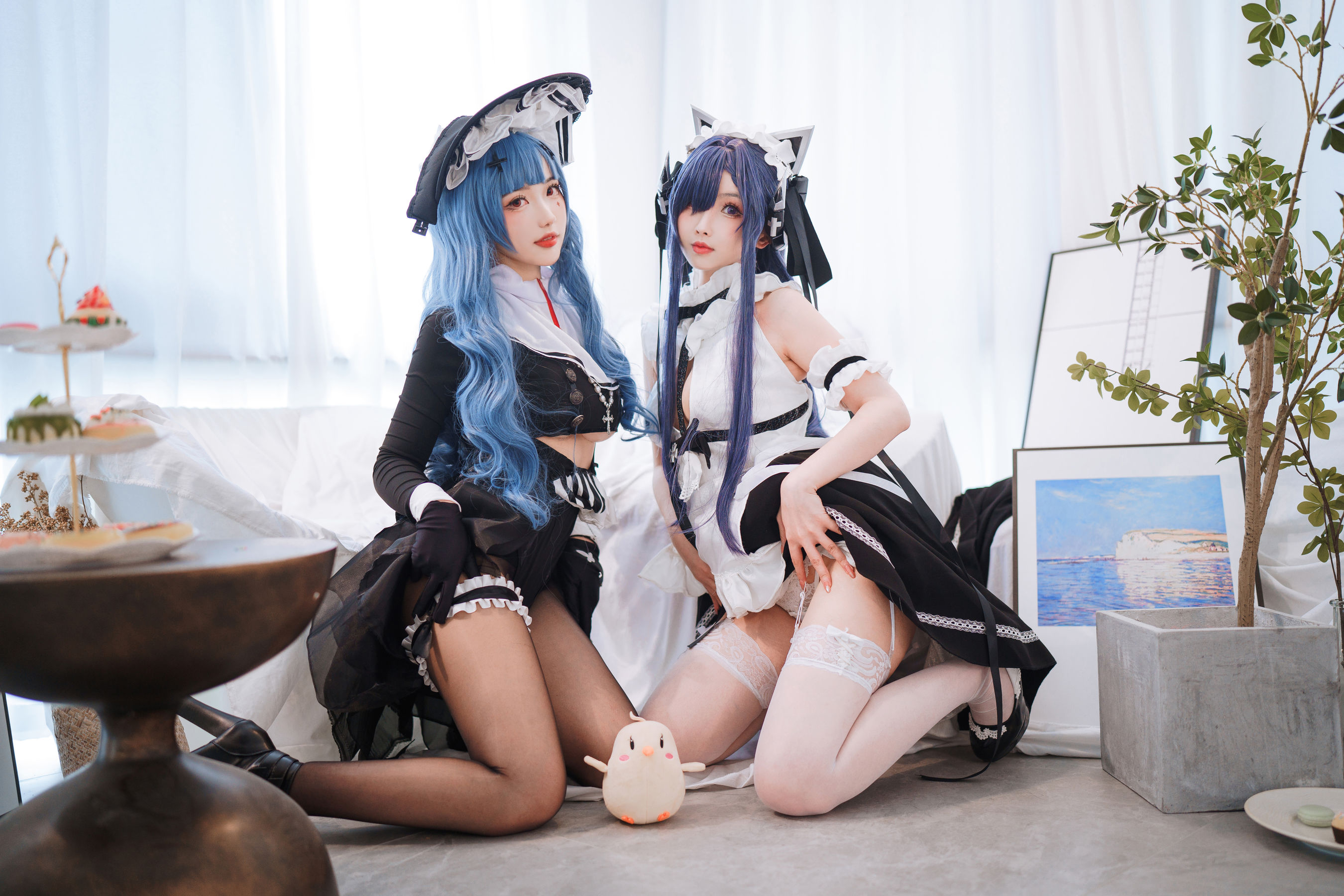 [福利COS] COS福利rioko凉凉子(肉扣热热子) - 奥古斯特 女仆装