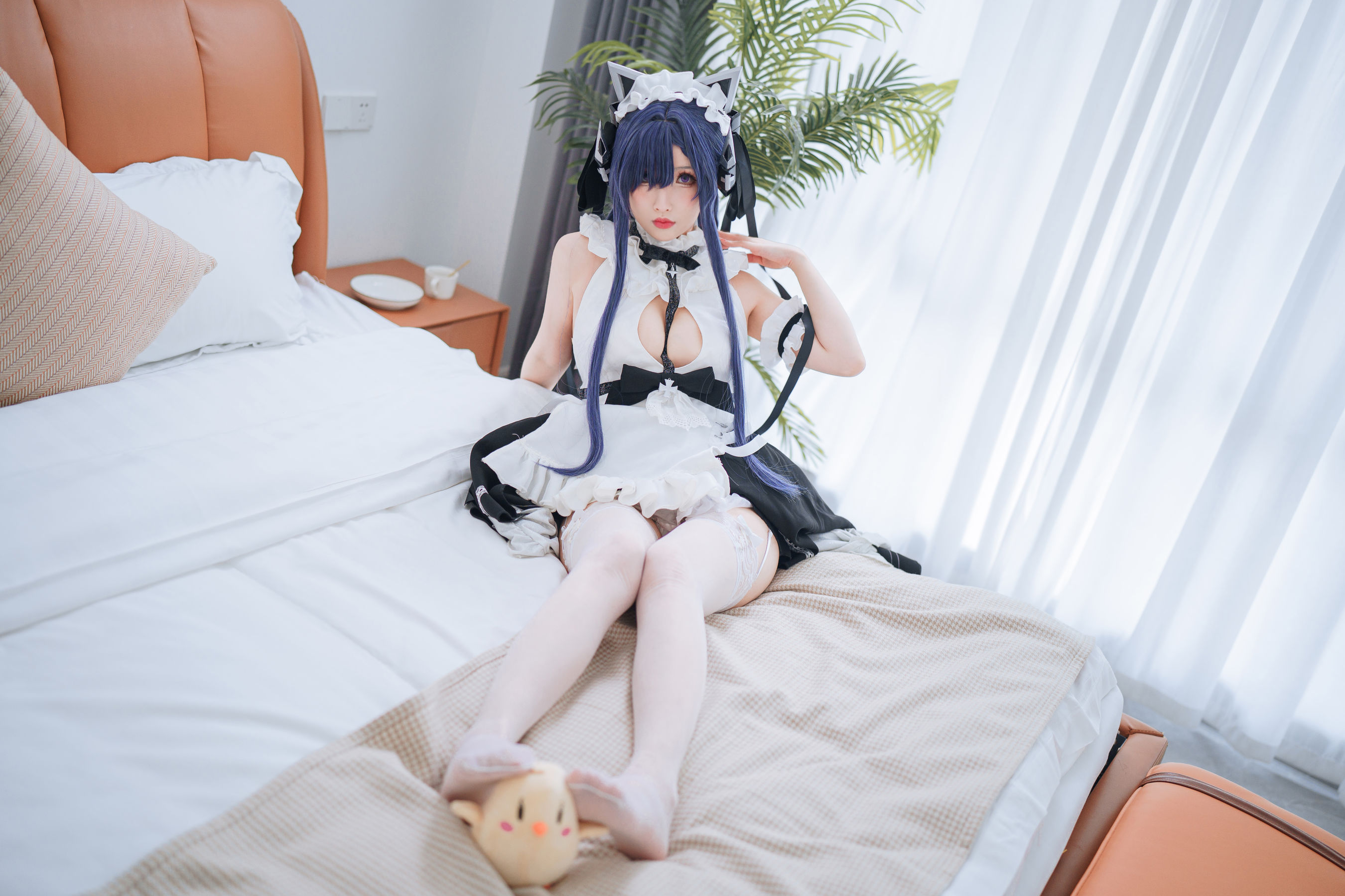 [福利COS] COS福利rioko凉凉子(肉扣热热子) - 奥古斯特 女仆装