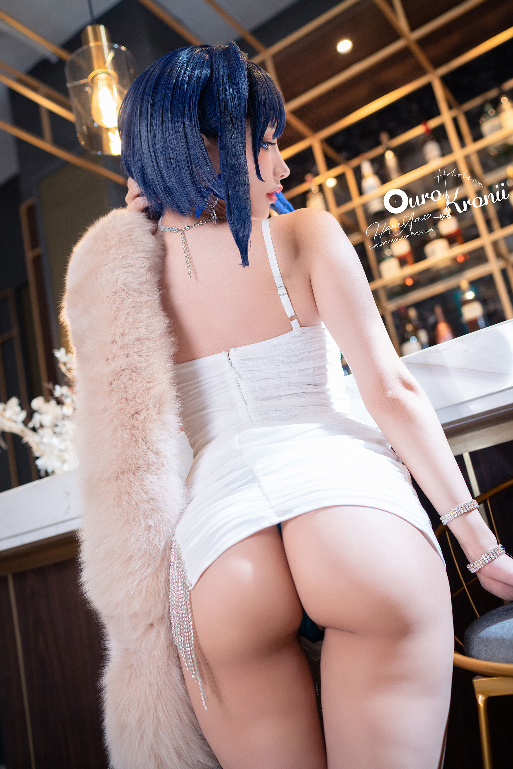 [福利COS] Hane Ame 雨波写真 - Hololive Kronii 時間 Gown
