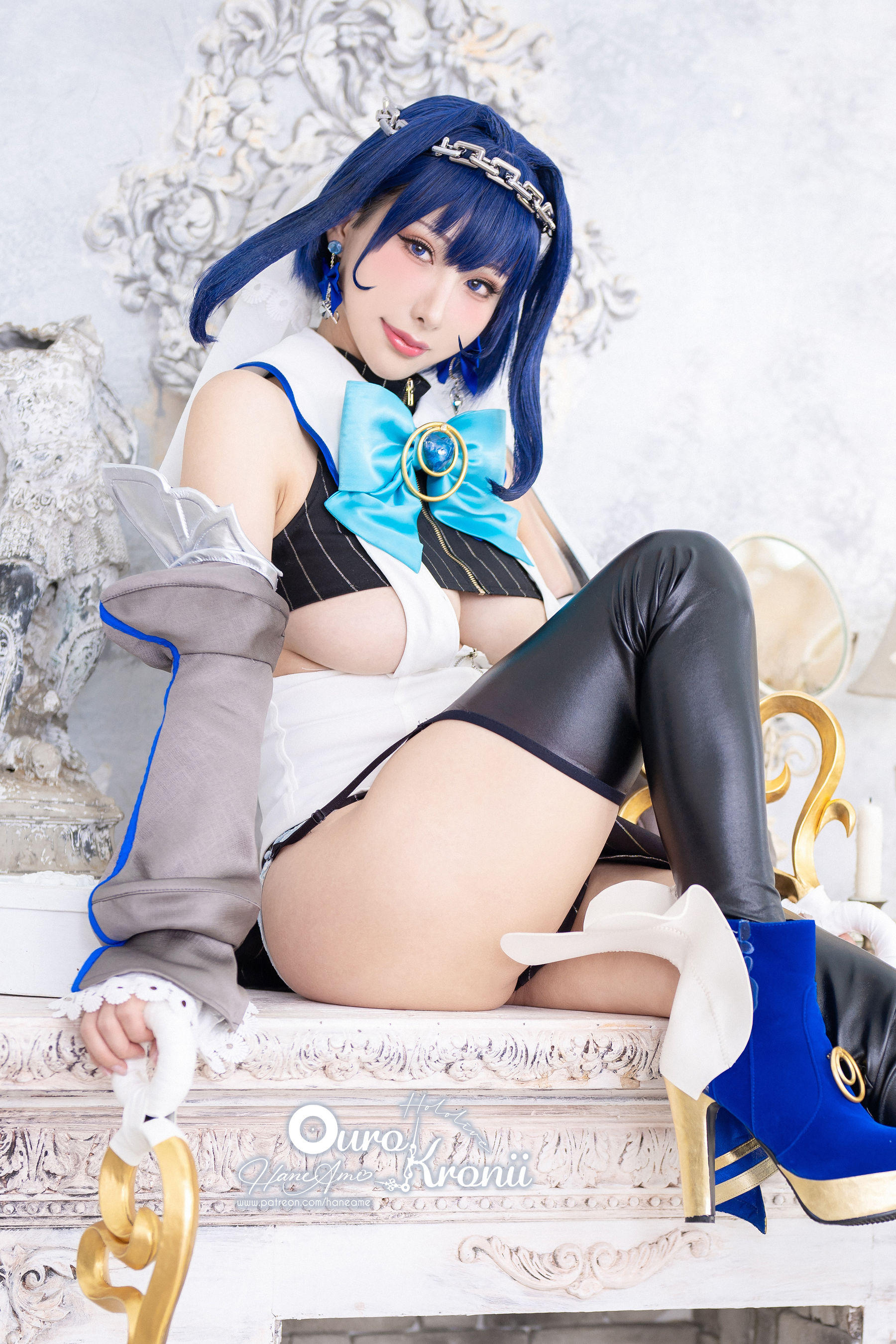 [福利COS] Hane Ame 雨波写真 - Hololive Kronii 時間 Offical