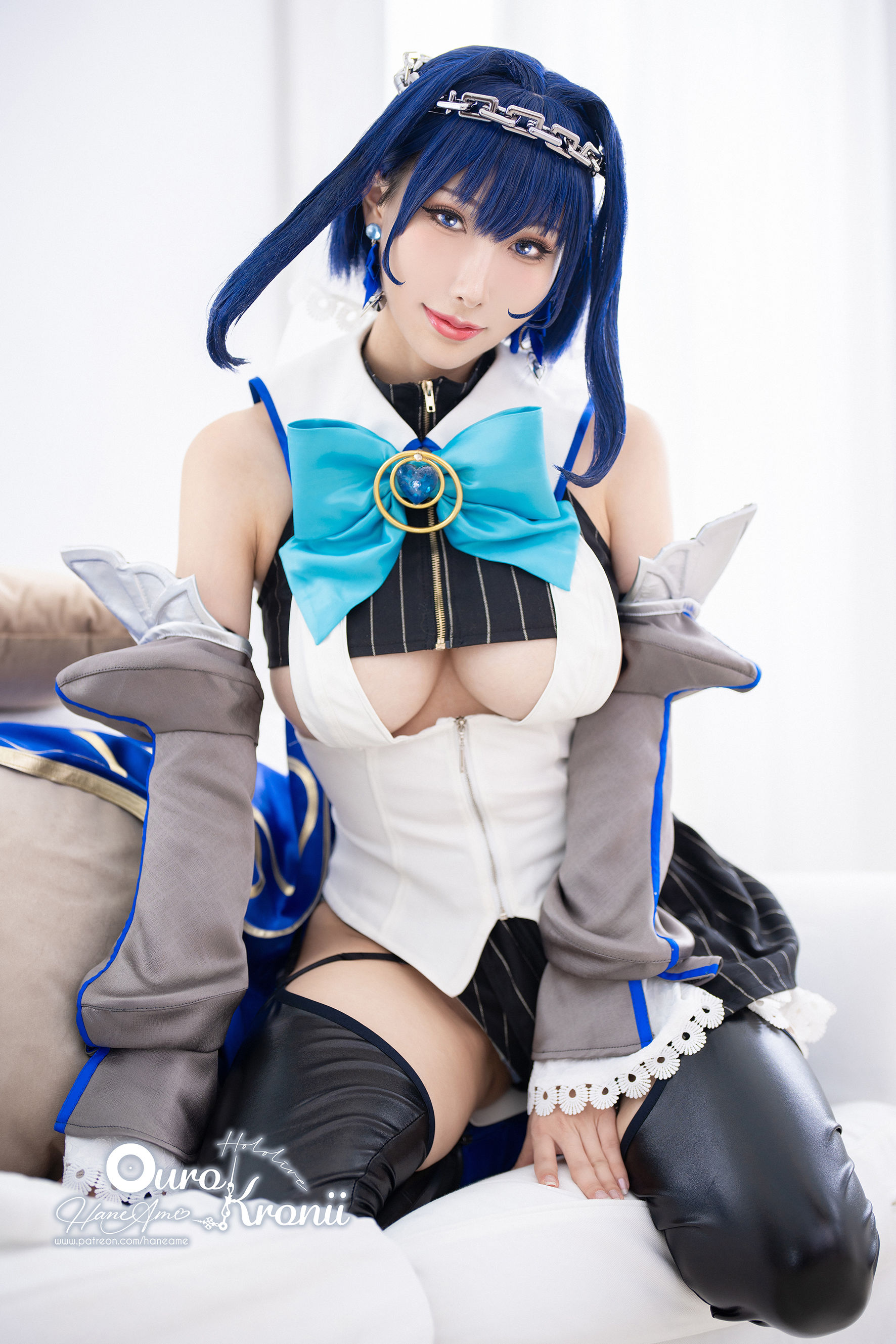 [福利COS] Hane Ame 雨波写真 - Hololive Kronii 時間 Offical
