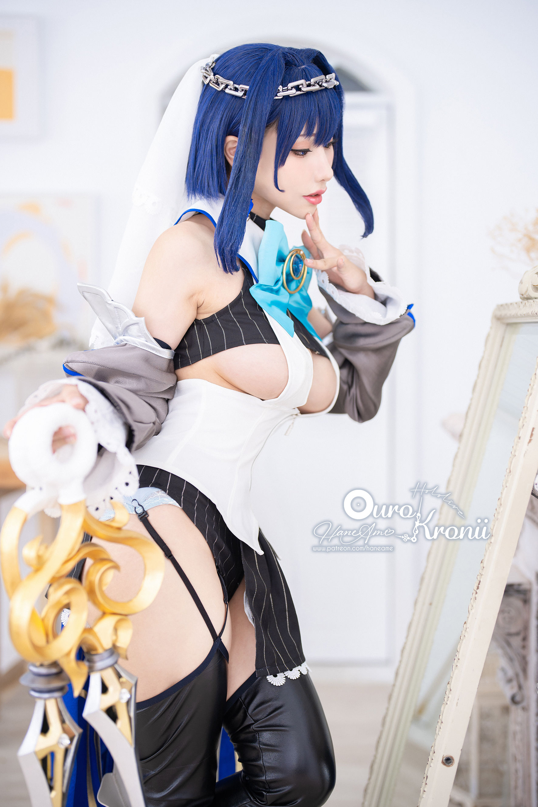 [福利COS] Hane Ame 雨波写真 - Hololive Kronii 時間 Offical