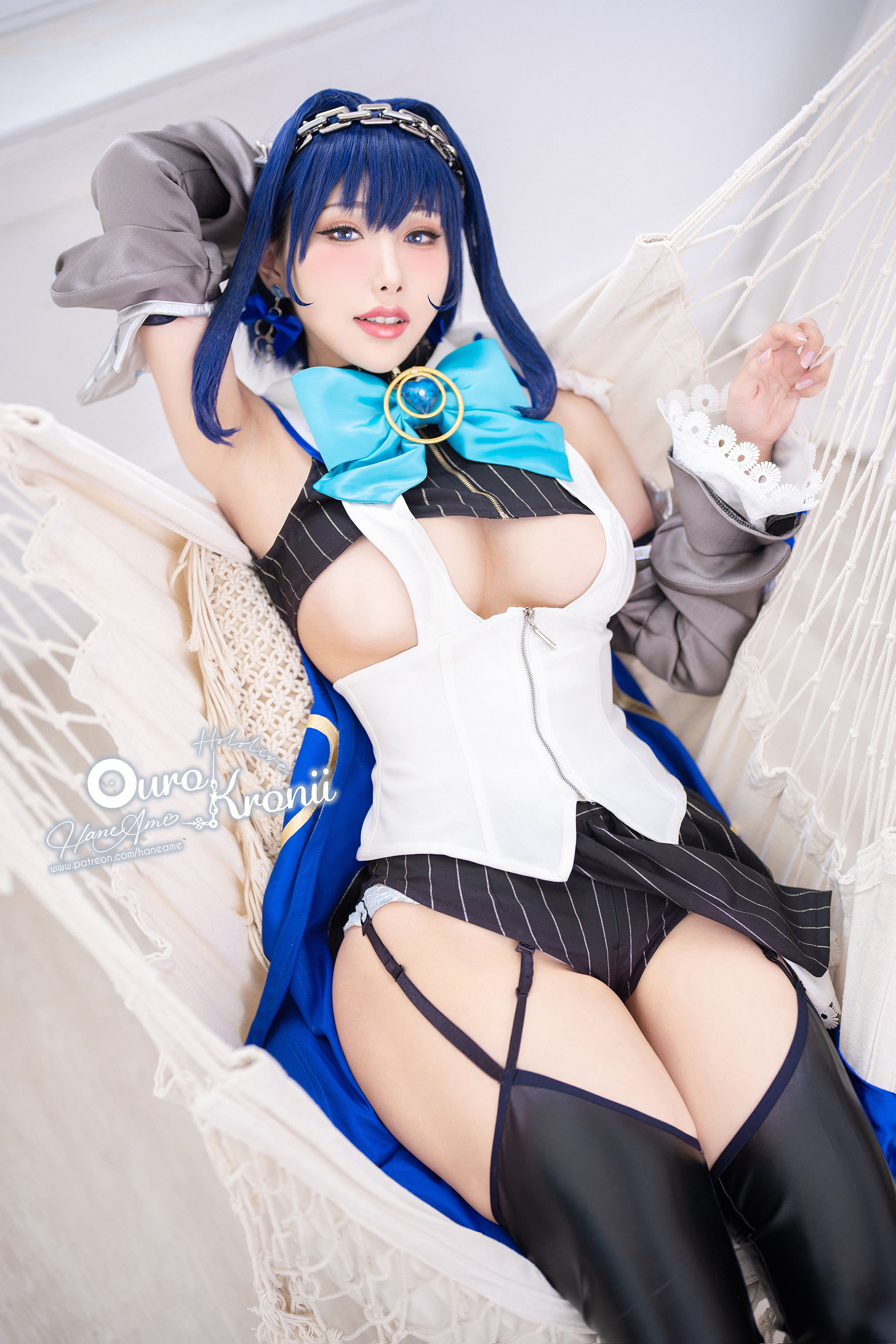 [福利COS] Hane Ame 雨波写真 - Hololive Kronii 時間 Offical