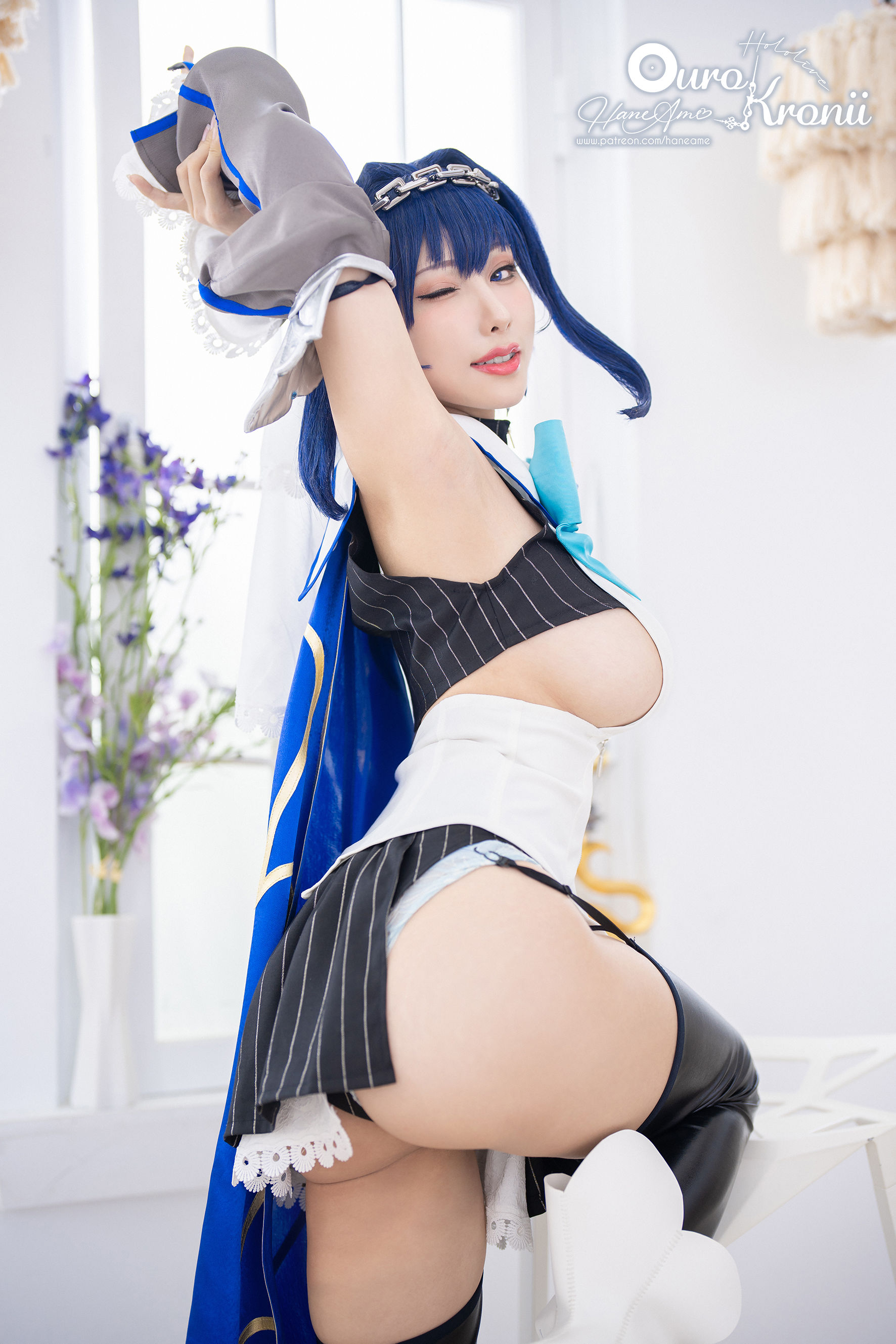 [福利COS] Hane Ame 雨波写真 - Hololive Kronii 時間 Offical