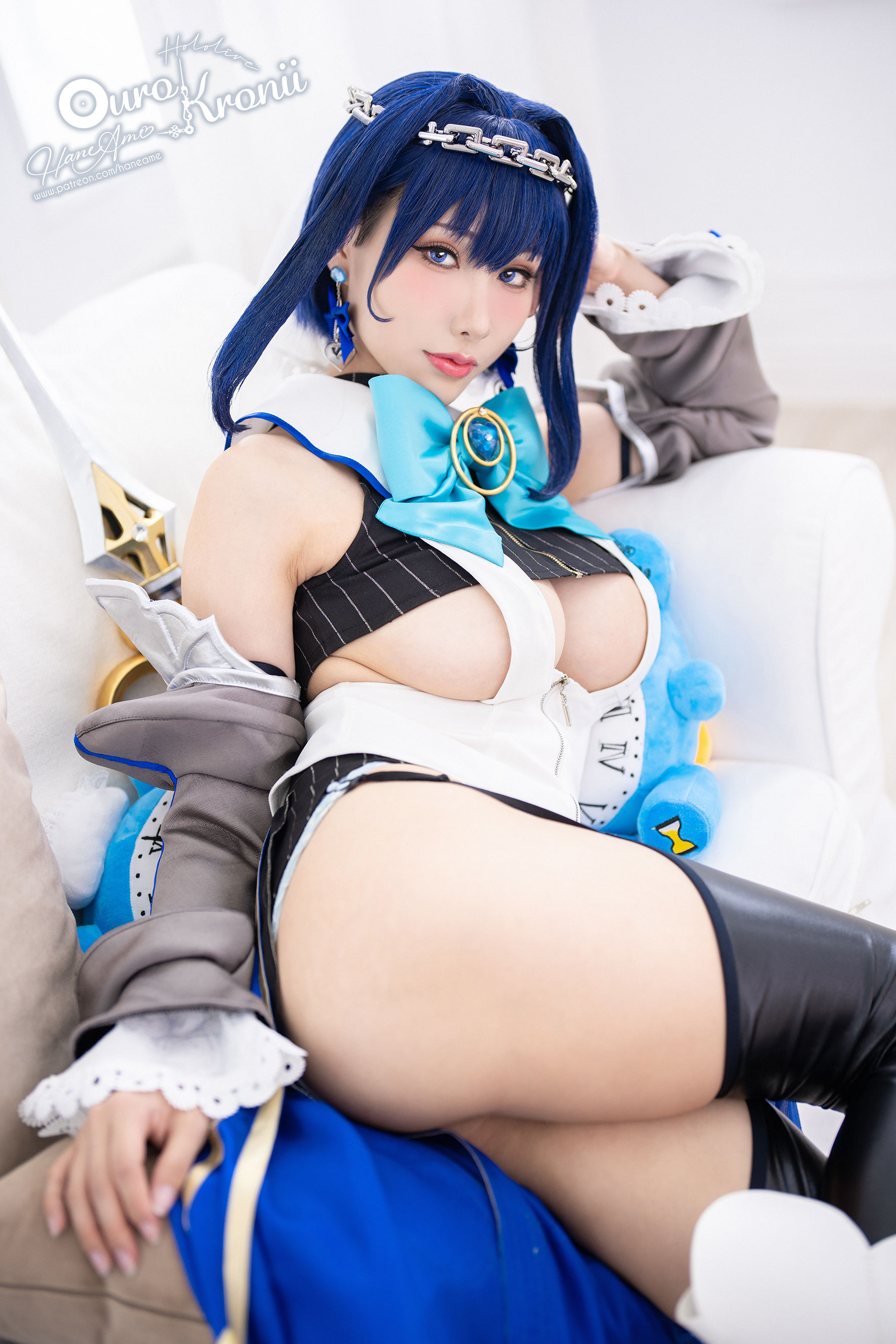 [福利COS] Hane Ame 雨波写真 - Hololive Kronii 時間 Offical
