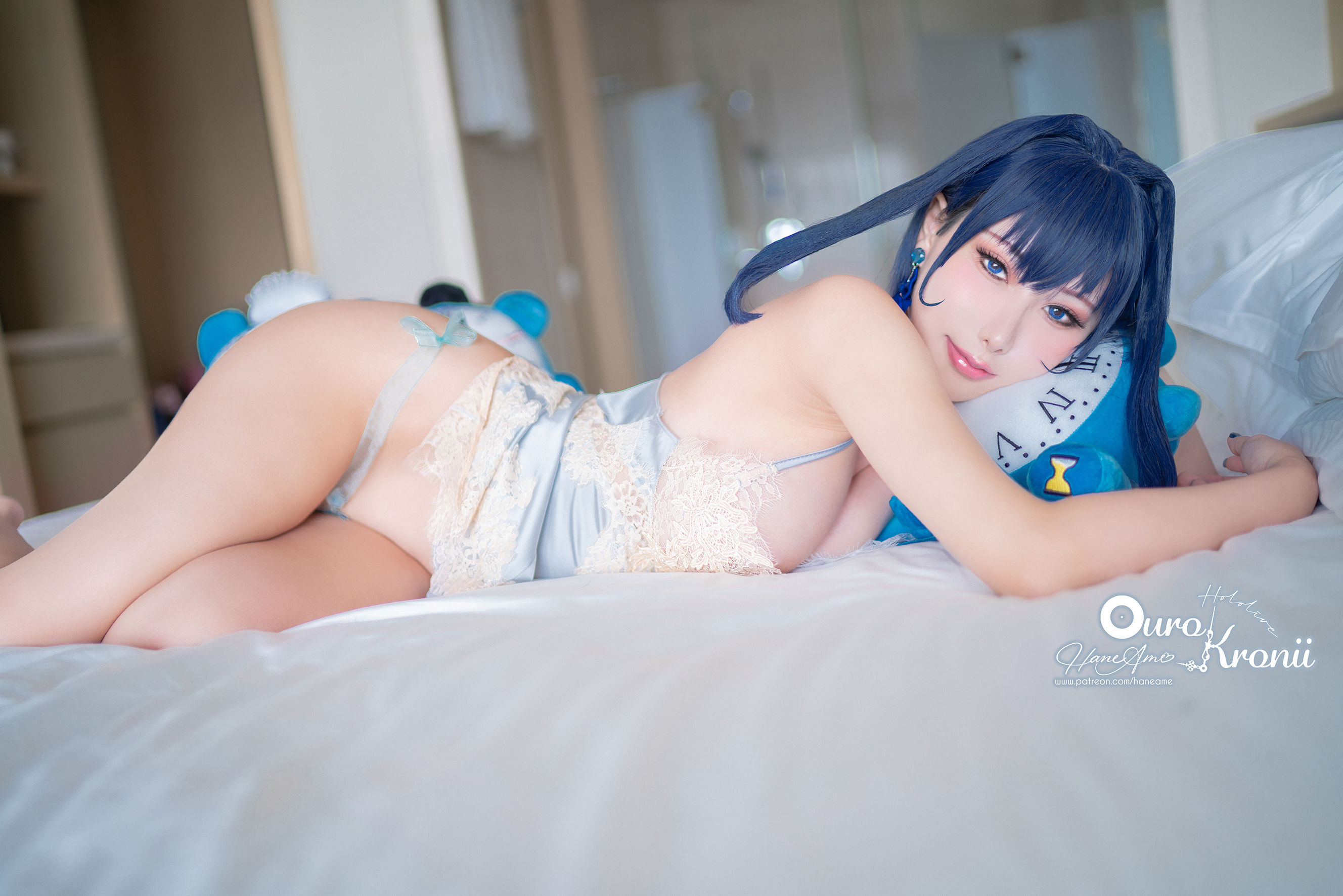 [福利COS] Hane Ame 雨波写真 - Hololive Kronii 時間 Pajama