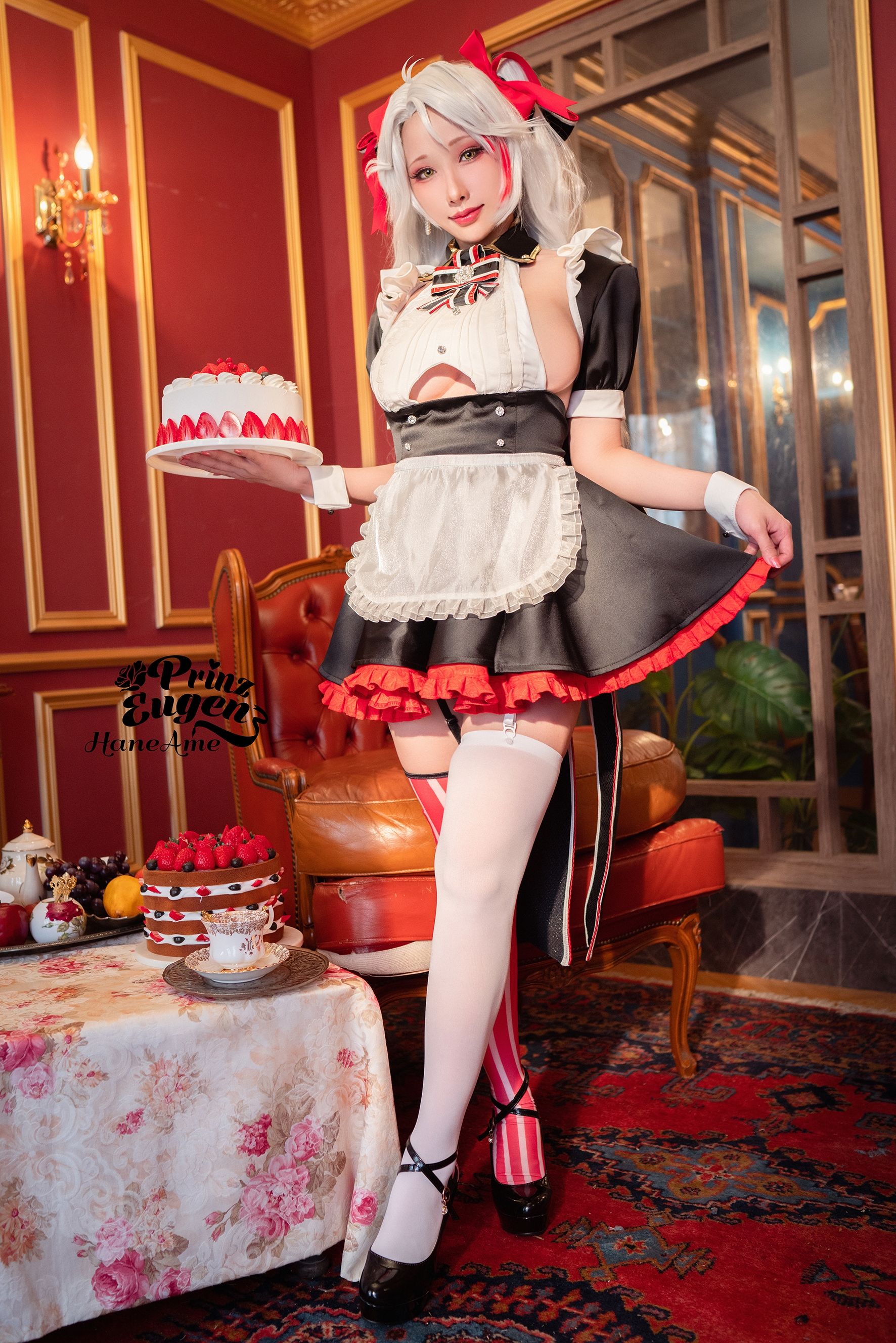 [福利COS] Hane Ame 雨波写真 - 欧根亲王 女仆