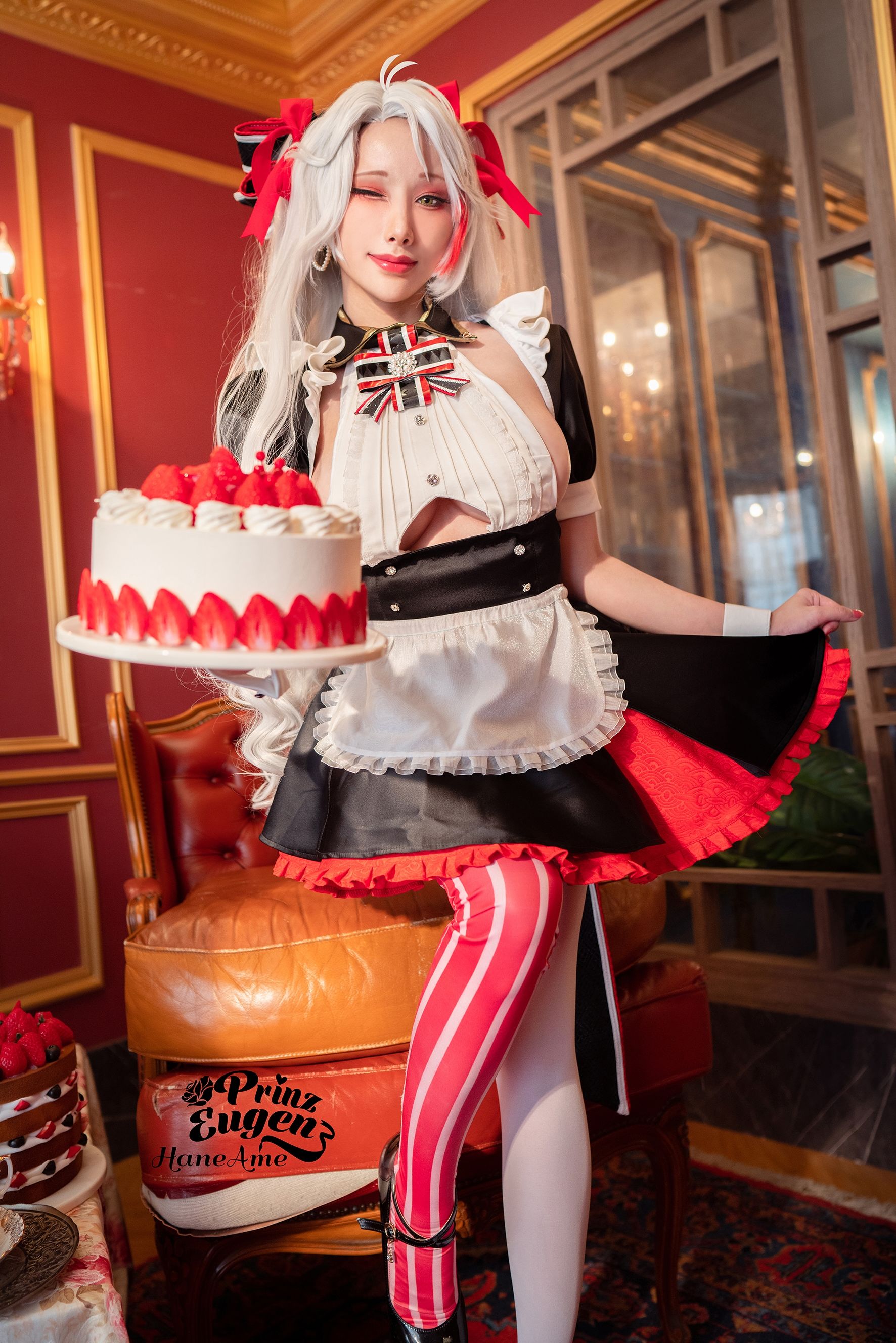 [福利COS] Hane Ame 雨波写真 - 欧根亲王 女仆