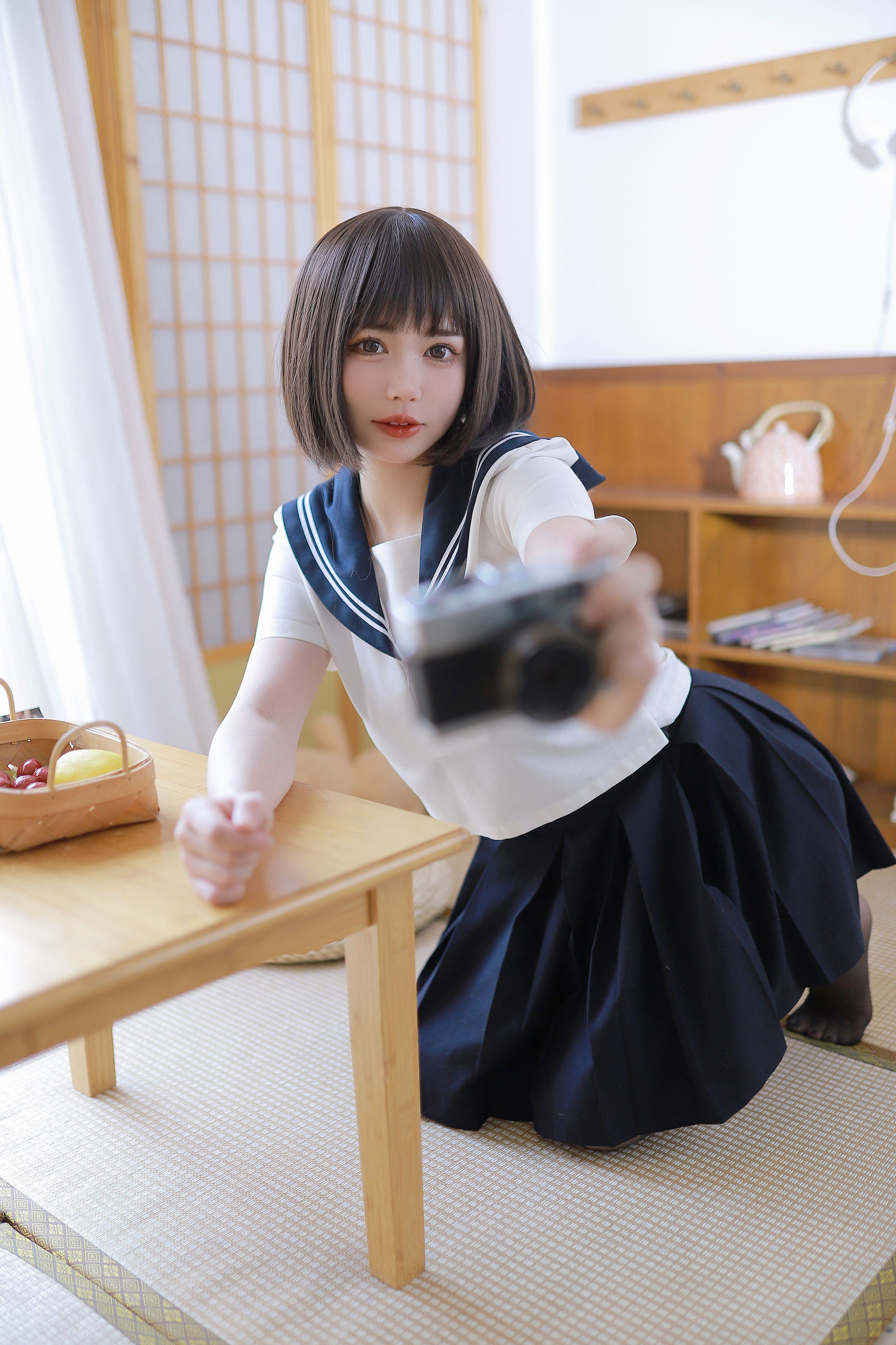 [福利COS] Tina很妖孽呀 - 绳艺JK