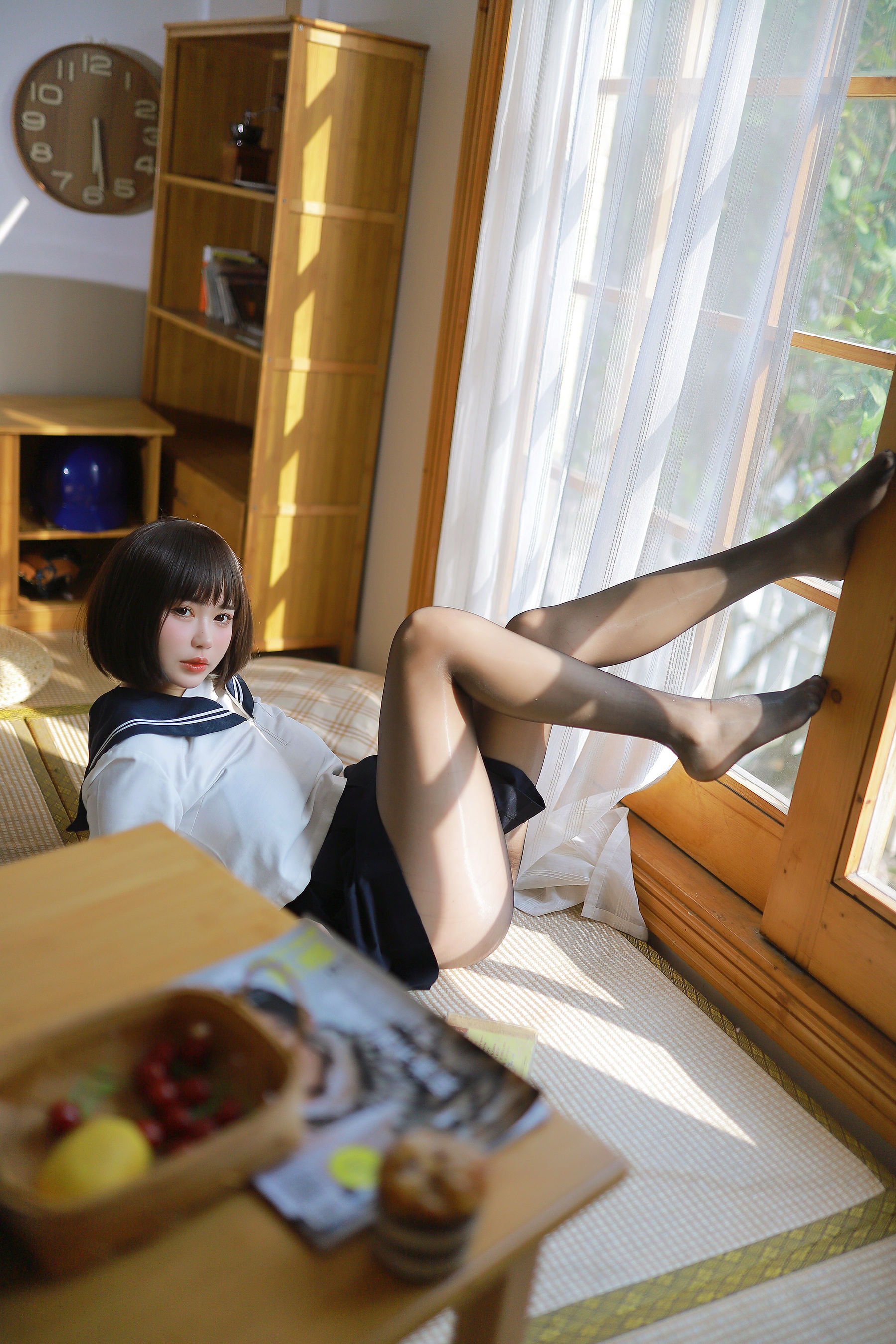[福利COS] Tina很妖孽呀 - 绳艺JK