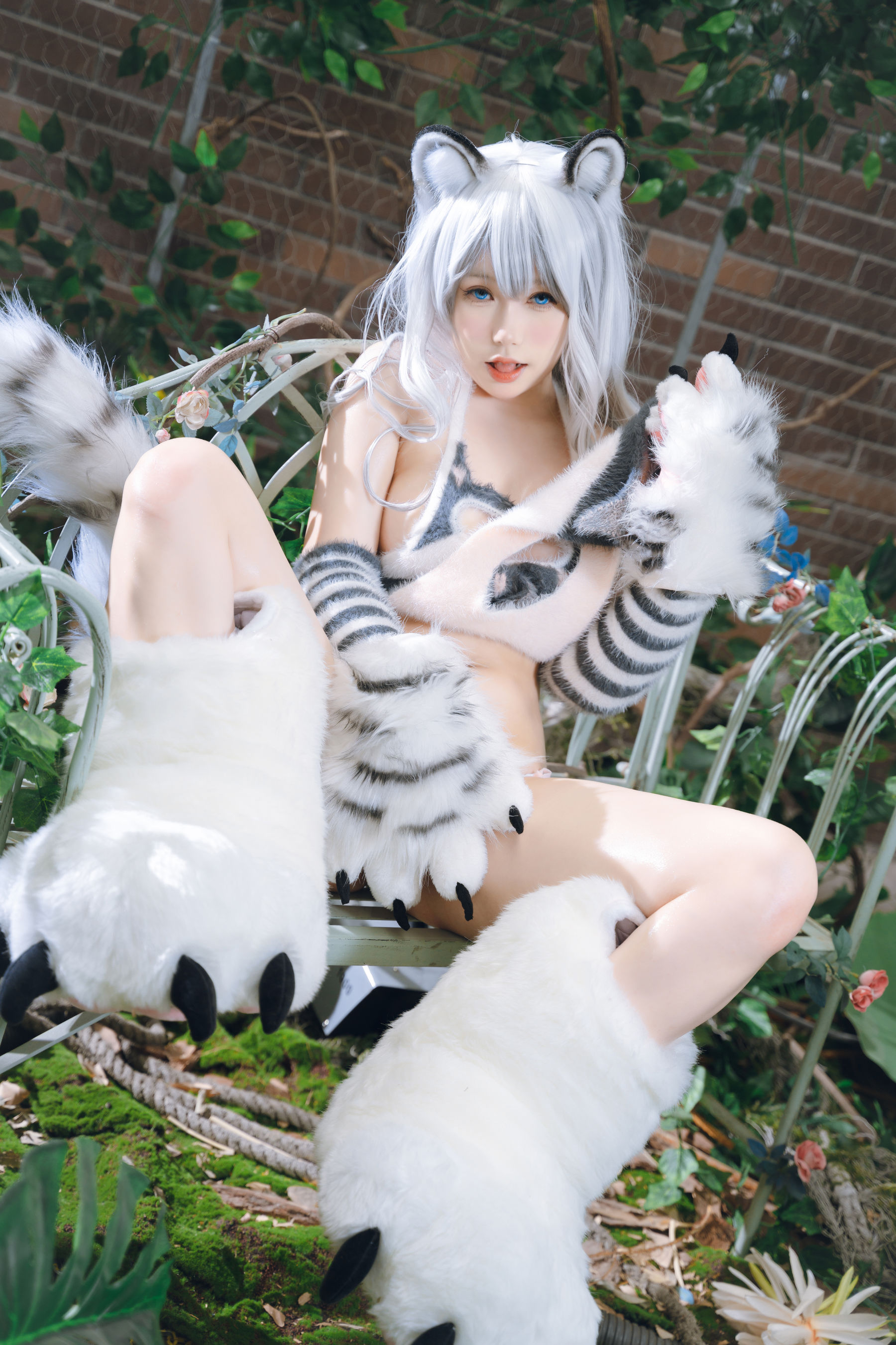 [福利COS] 一北亦北 - 白虎兽娘福瑞
