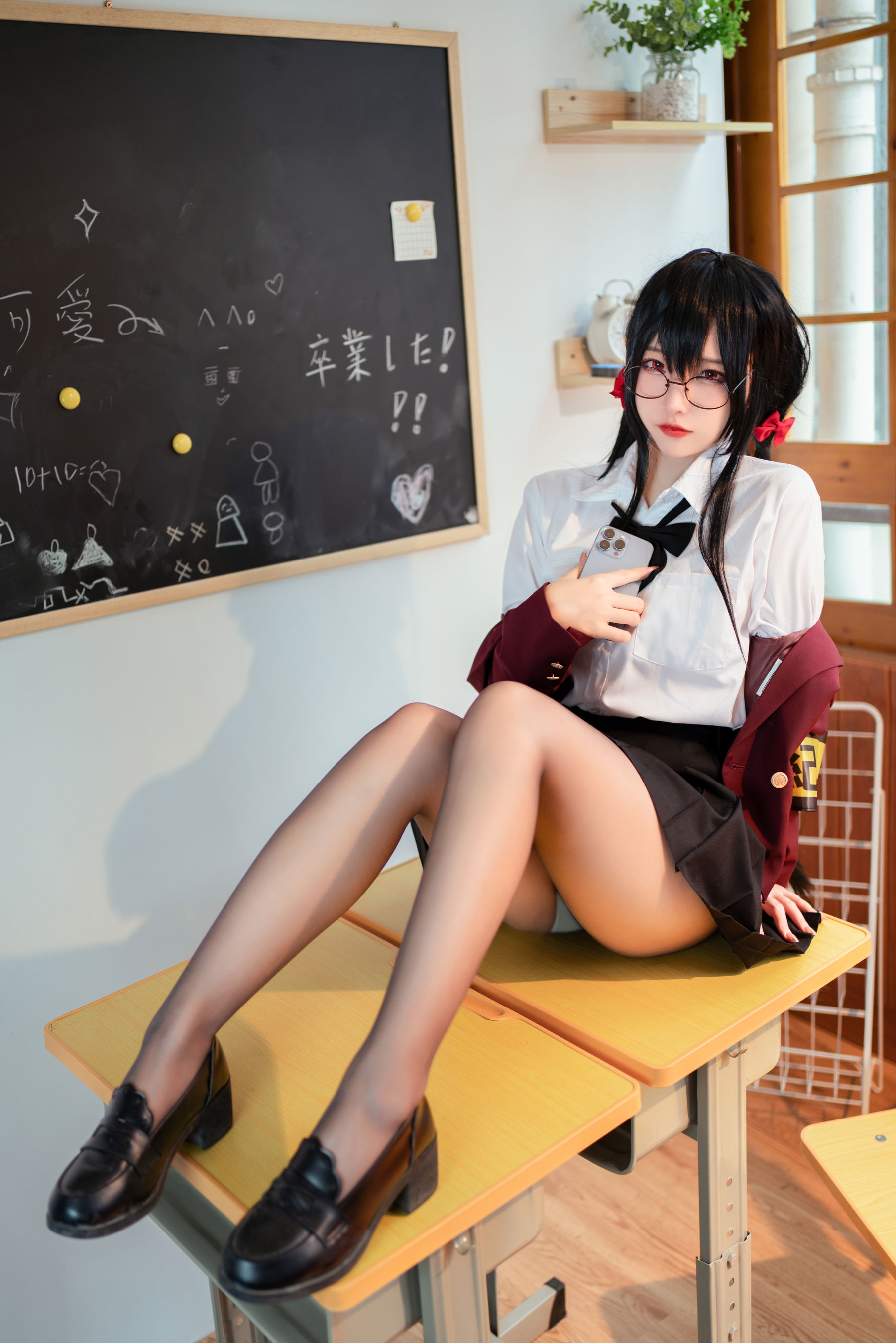 [福利COS] 人气Coser二佐Nisa - 碧蓝大凤JK