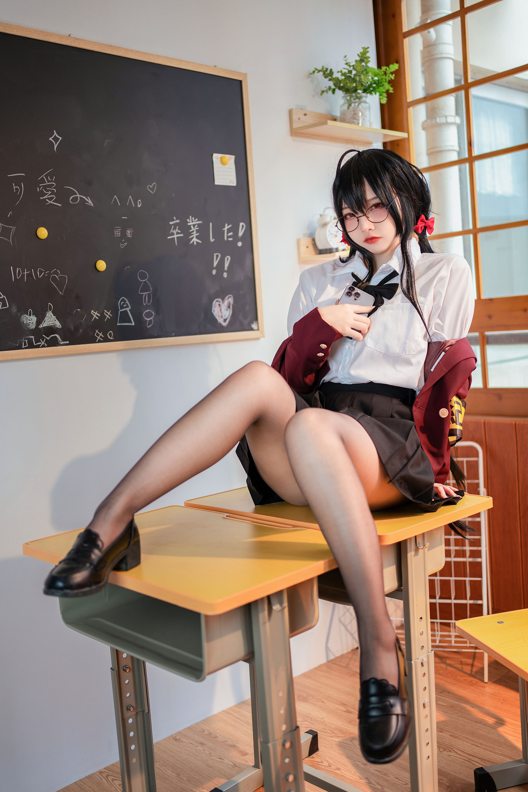 [福利COS] 人气Coser二佐Nisa - 碧蓝大凤JK