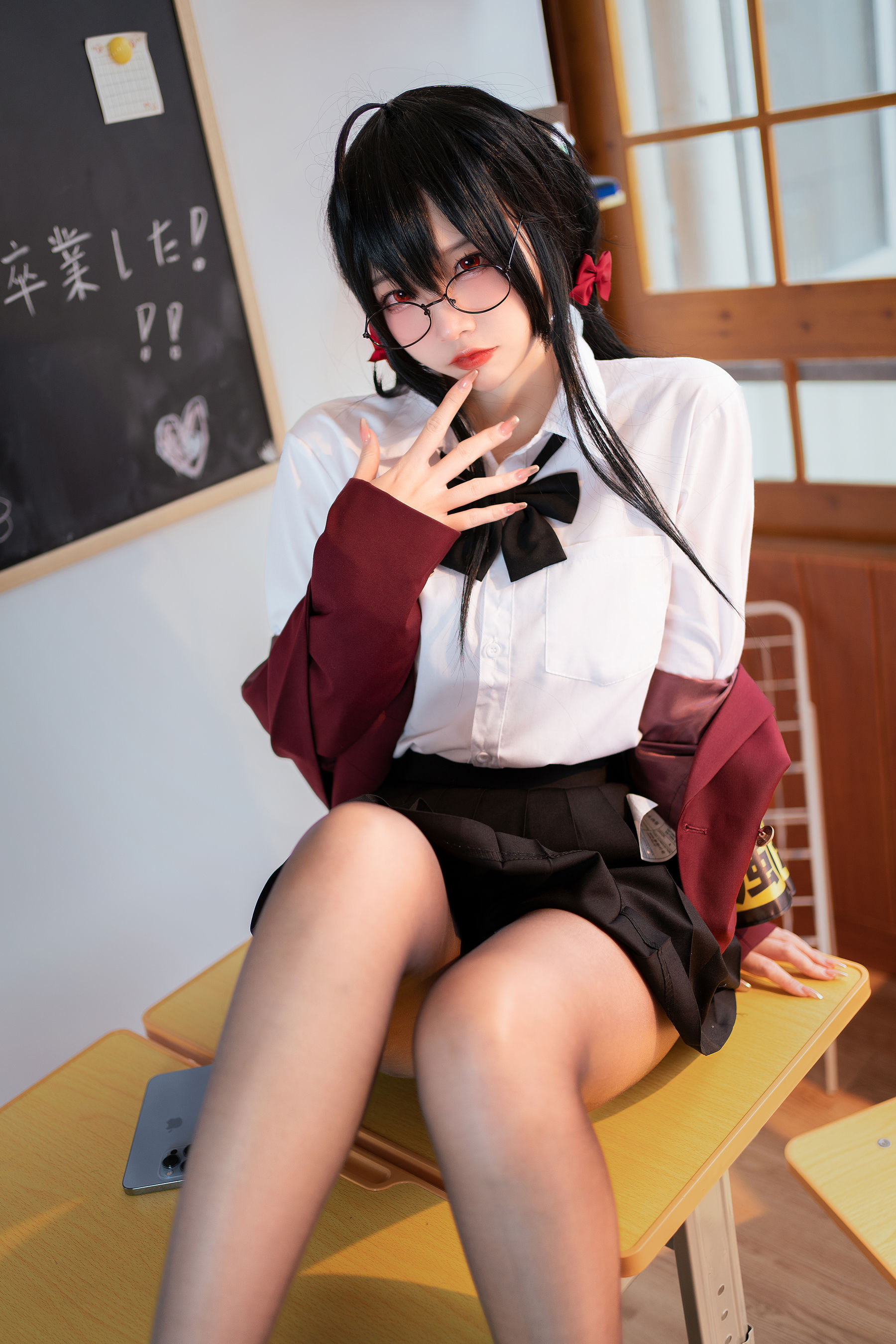 [福利COS] 人气Coser二佐Nisa - 碧蓝大凤JK
