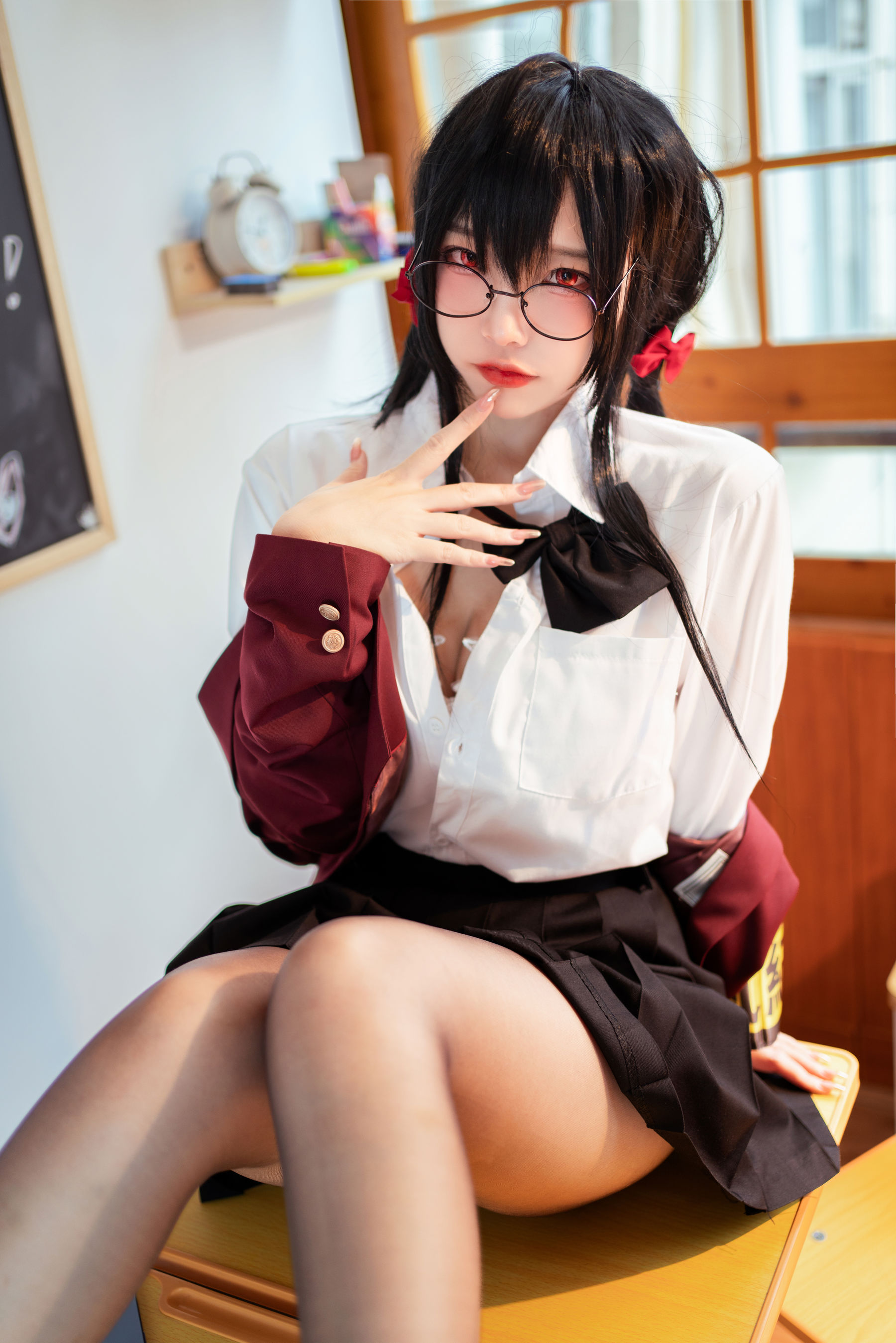 [福利COS] 人气Coser二佐Nisa - 碧蓝大凤JK