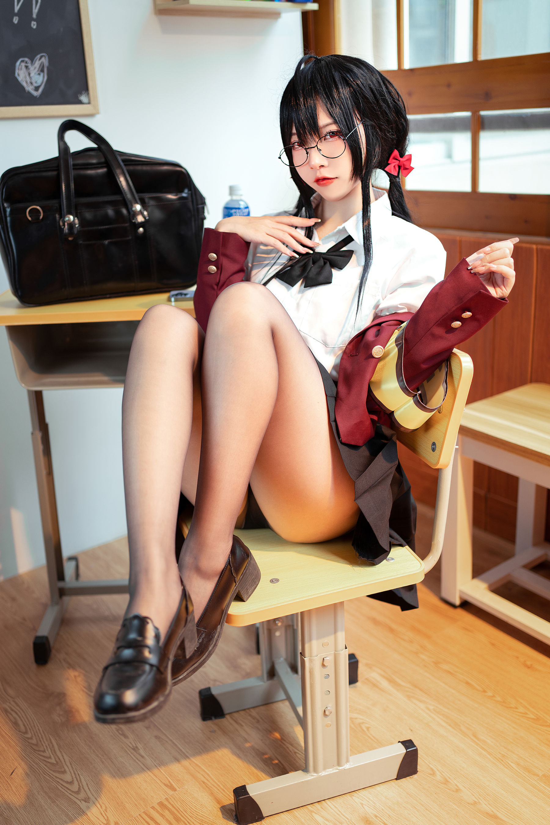 [福利COS] 人气Coser二佐Nisa - 碧蓝大凤JK