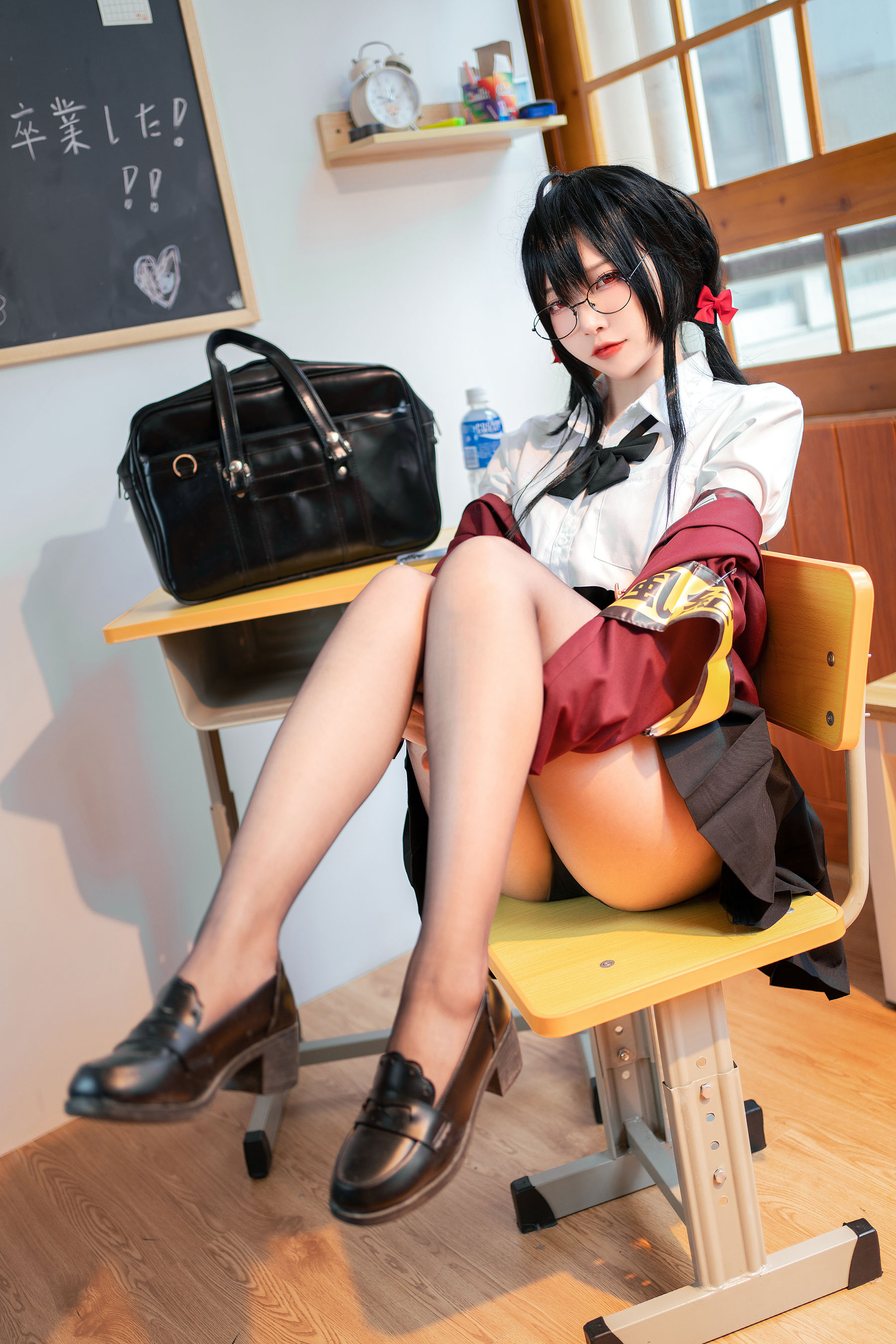 [福利COS] 人气Coser二佐Nisa - 碧蓝大凤JK