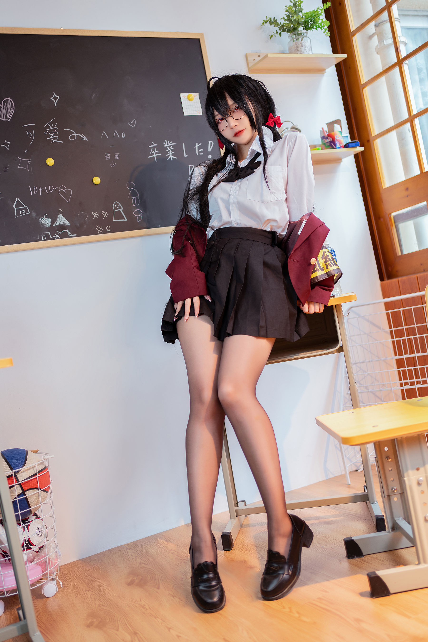 [福利COS] 人气Coser二佐Nisa - 碧蓝大凤JK