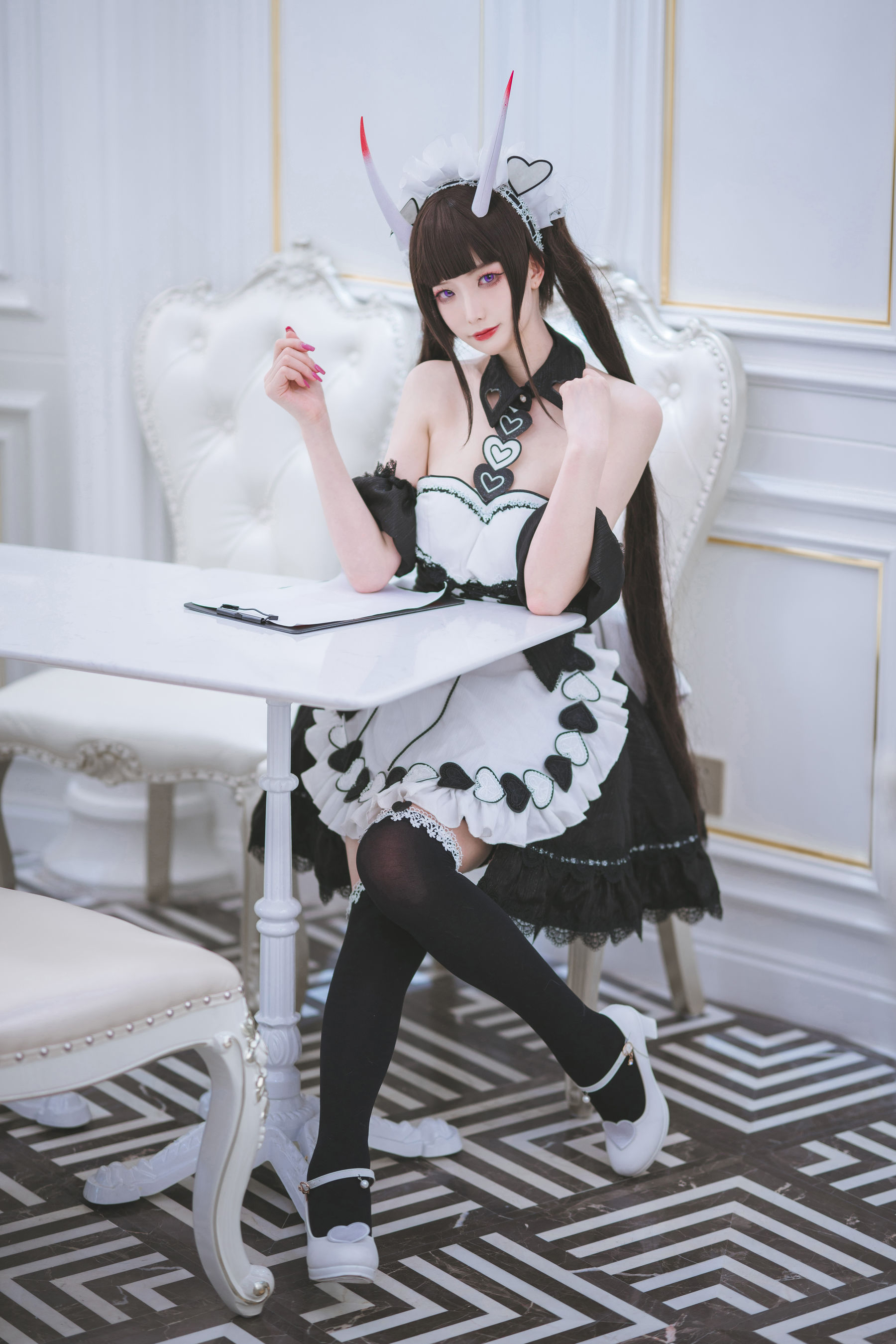 [福利COS] 动漫博主封疆疆v - 能代女仆