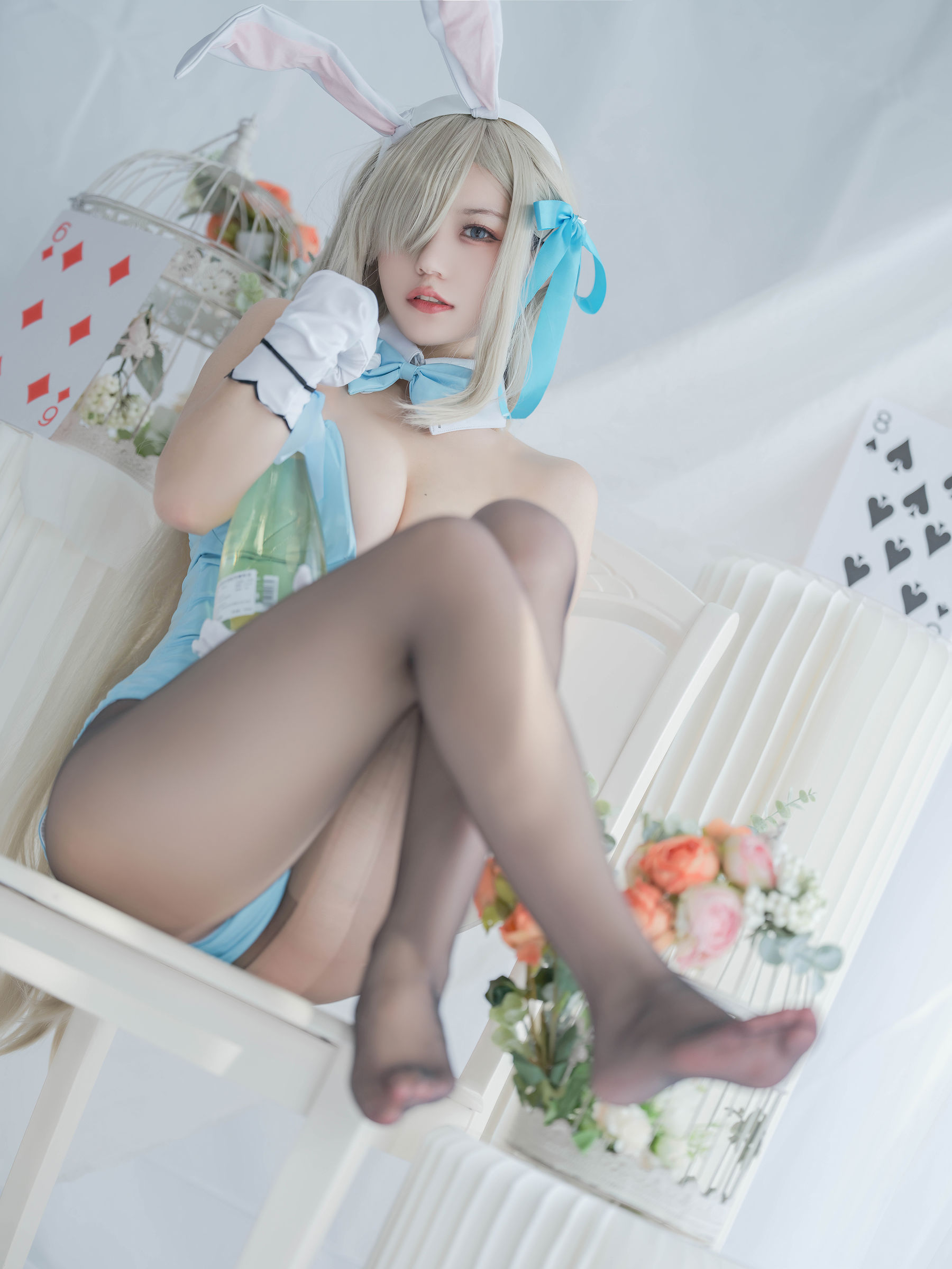 [福利COS] 动漫博主小仓千代w - 明日奈 兔女郎
