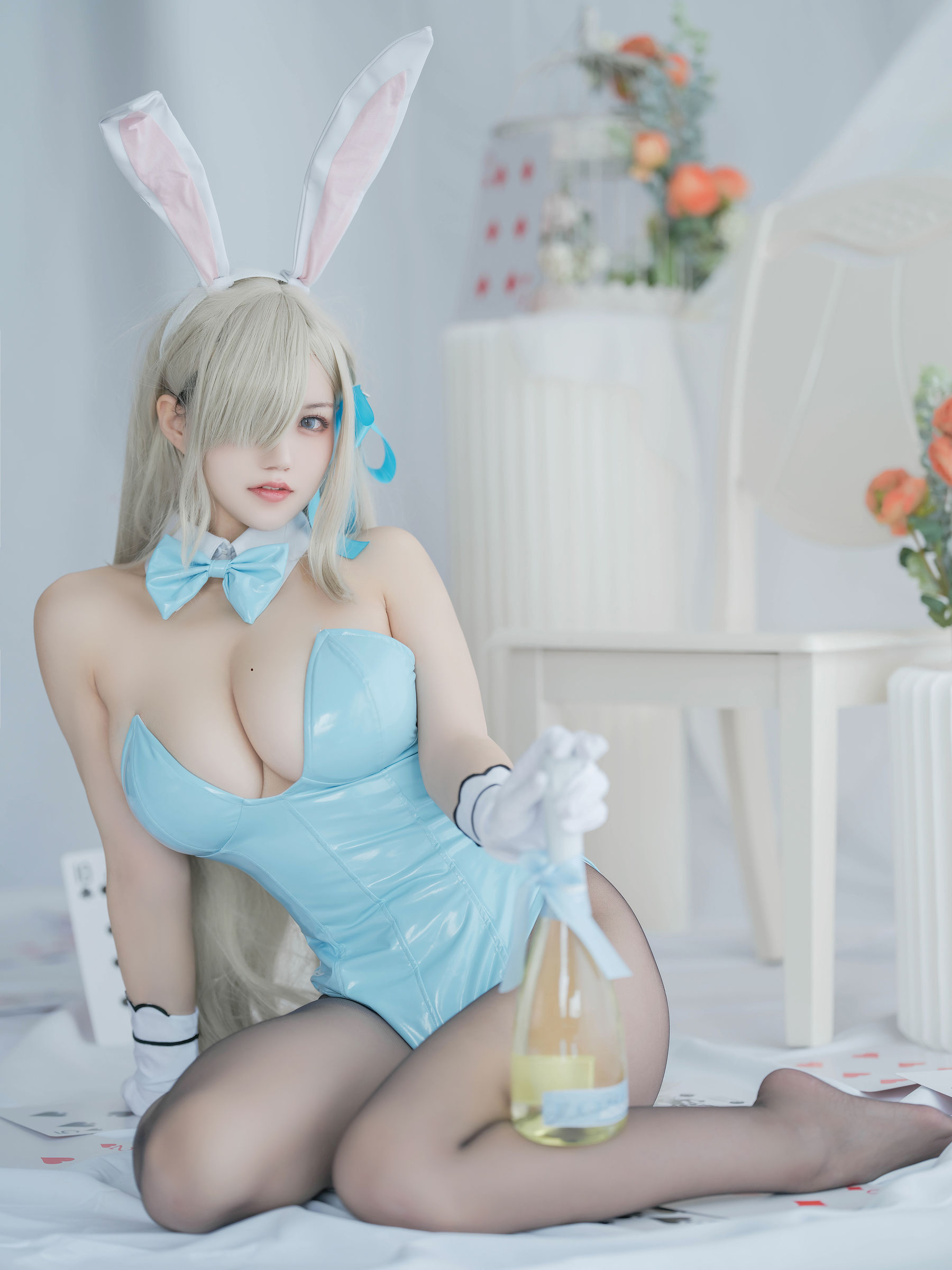 [福利COS] 动漫博主小仓千代w - 明日奈 兔女郎