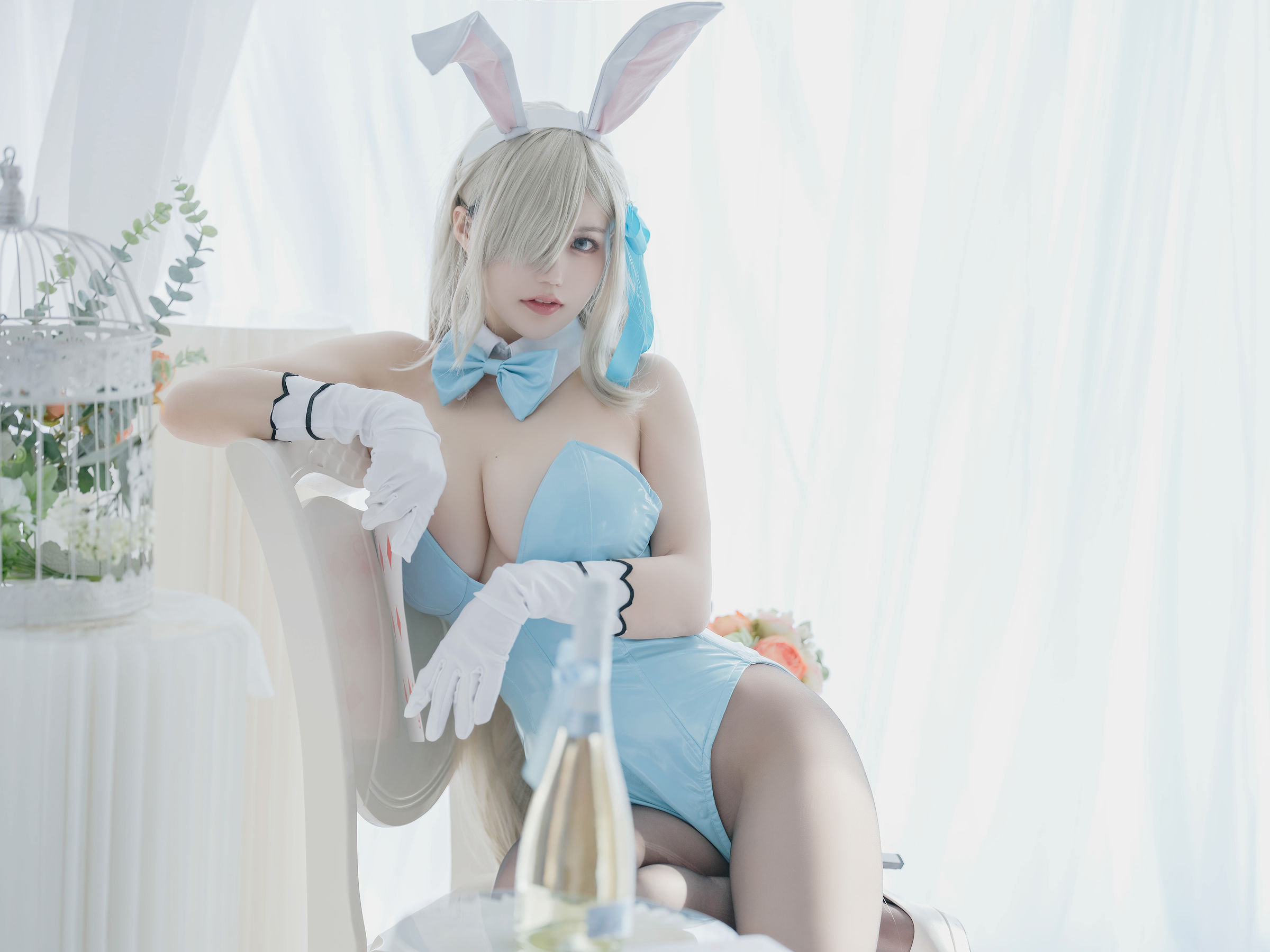 [福利COS] 动漫博主小仓千代w - 明日奈 兔女郎