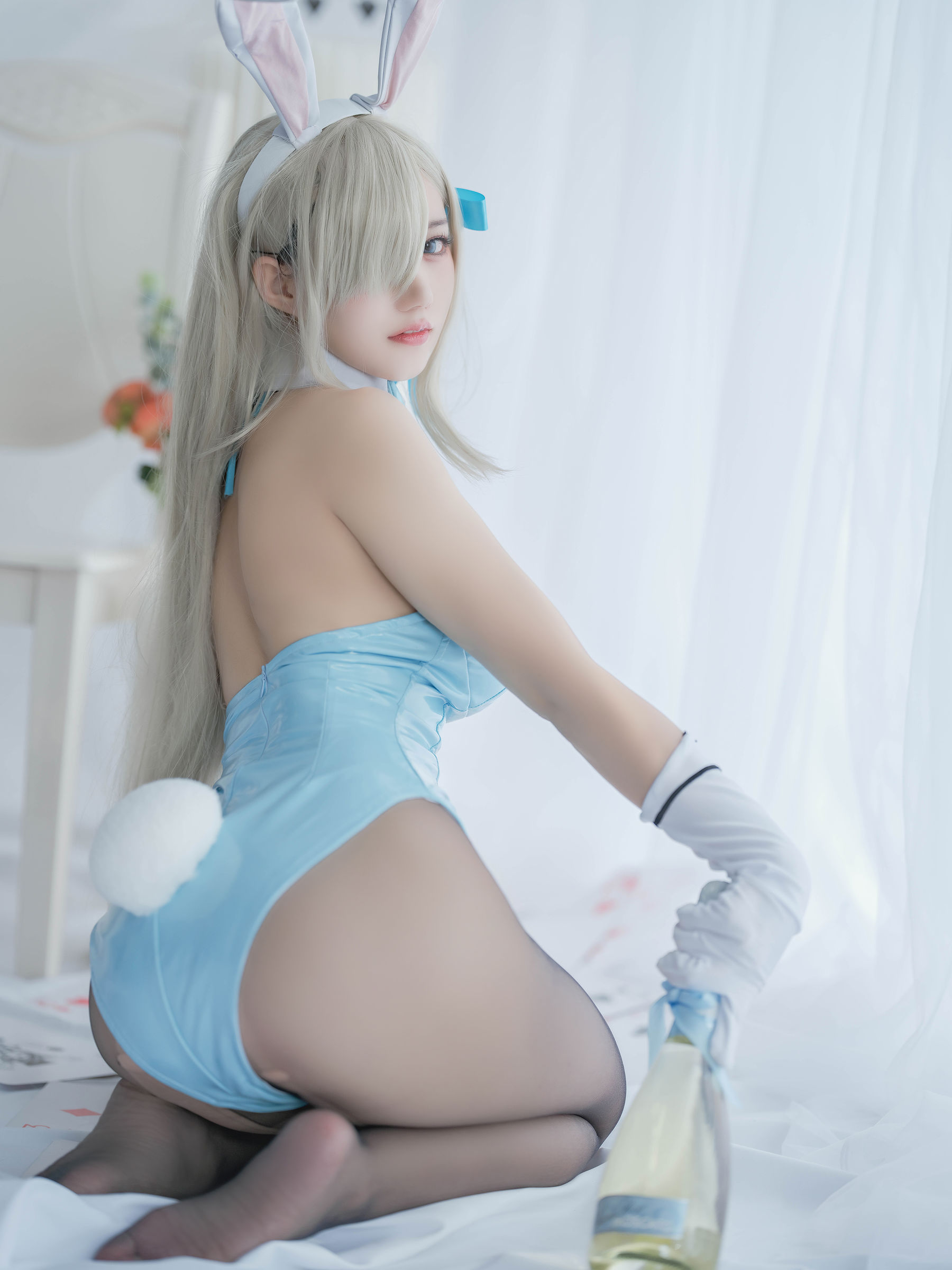 [福利COS] 动漫博主小仓千代w - 明日奈 兔女郎