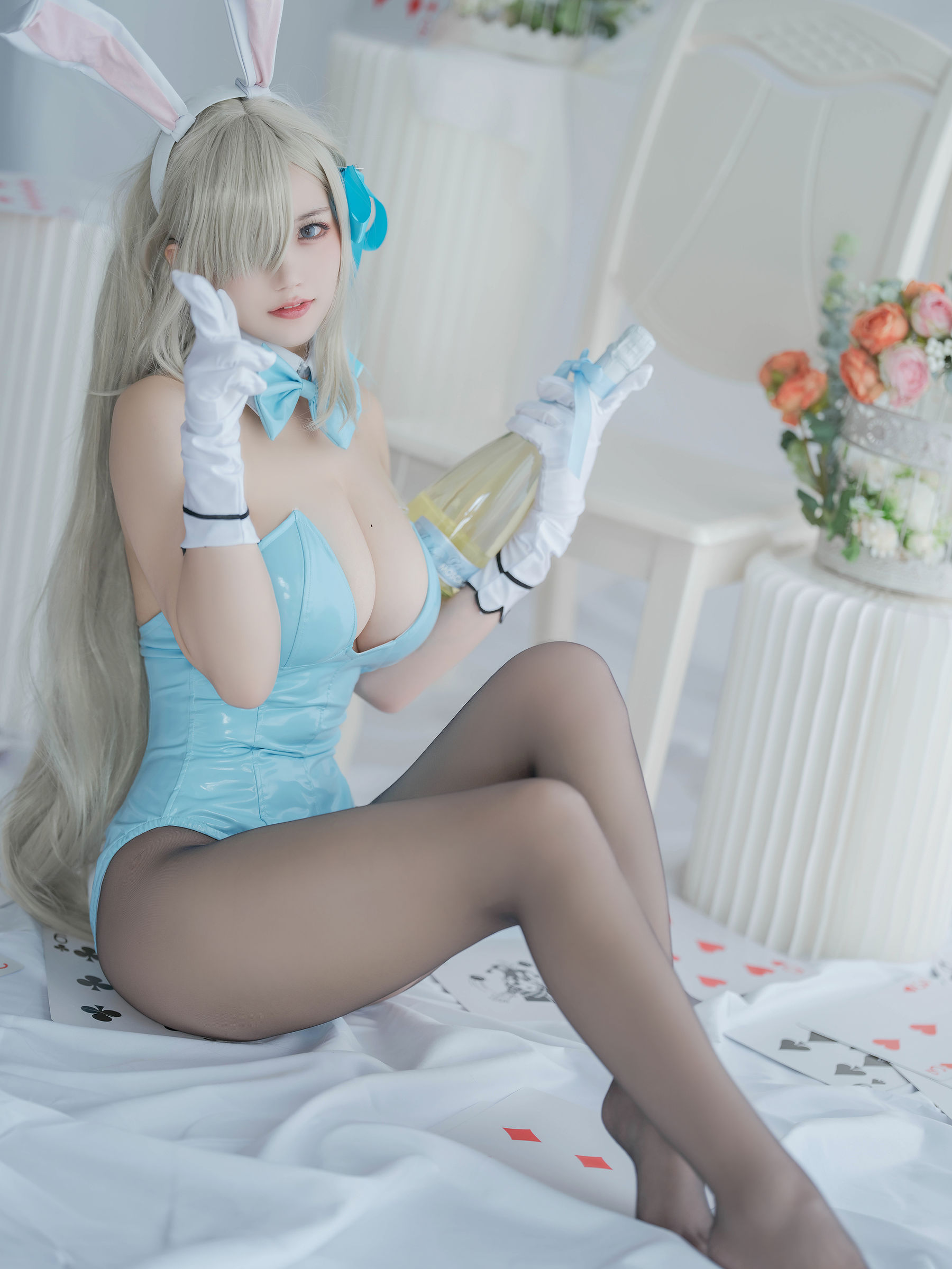 [福利COS] 动漫博主小仓千代w - 明日奈 兔女郎