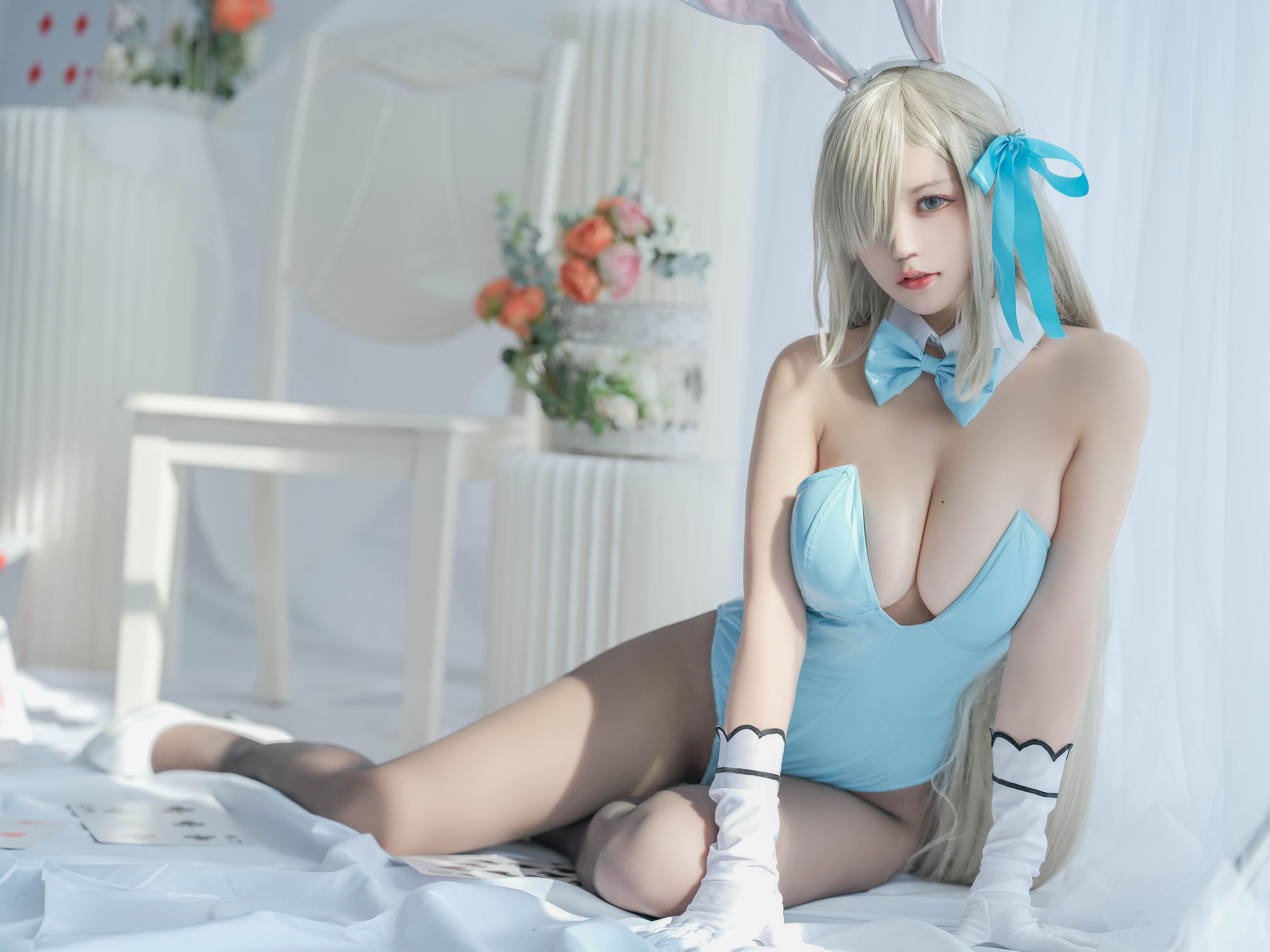 [福利COS] 动漫博主小仓千代w - 明日奈 兔女郎