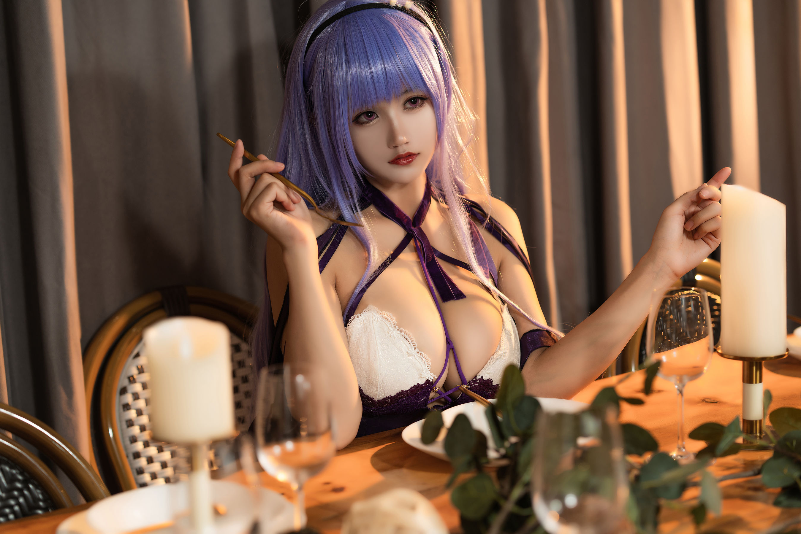 [福利COS] 动漫博主小仓千代w - 黛朵礼服