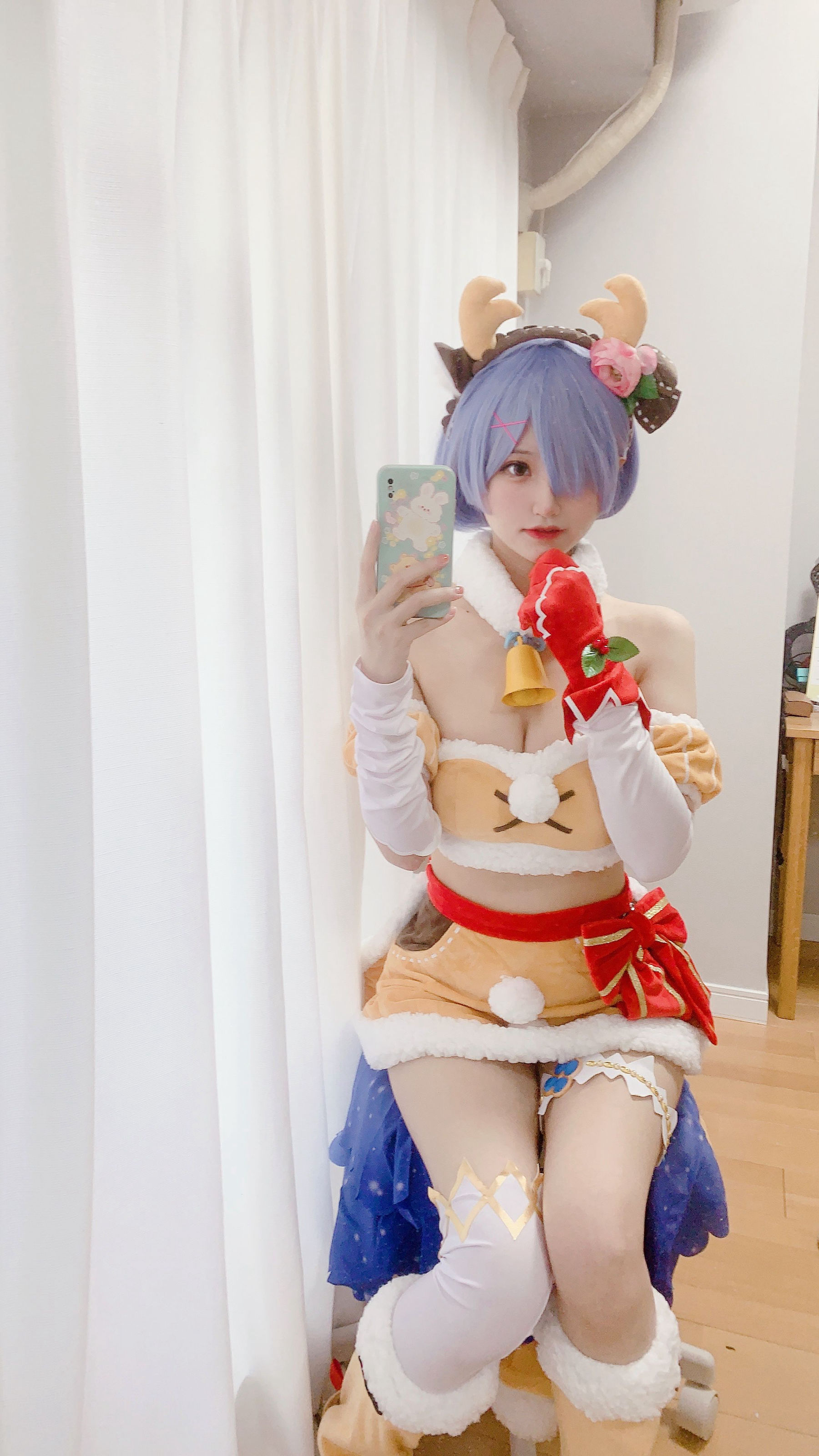 [福利COS] 千阳(ちよ) - 雷姆圣诞驯鹿～