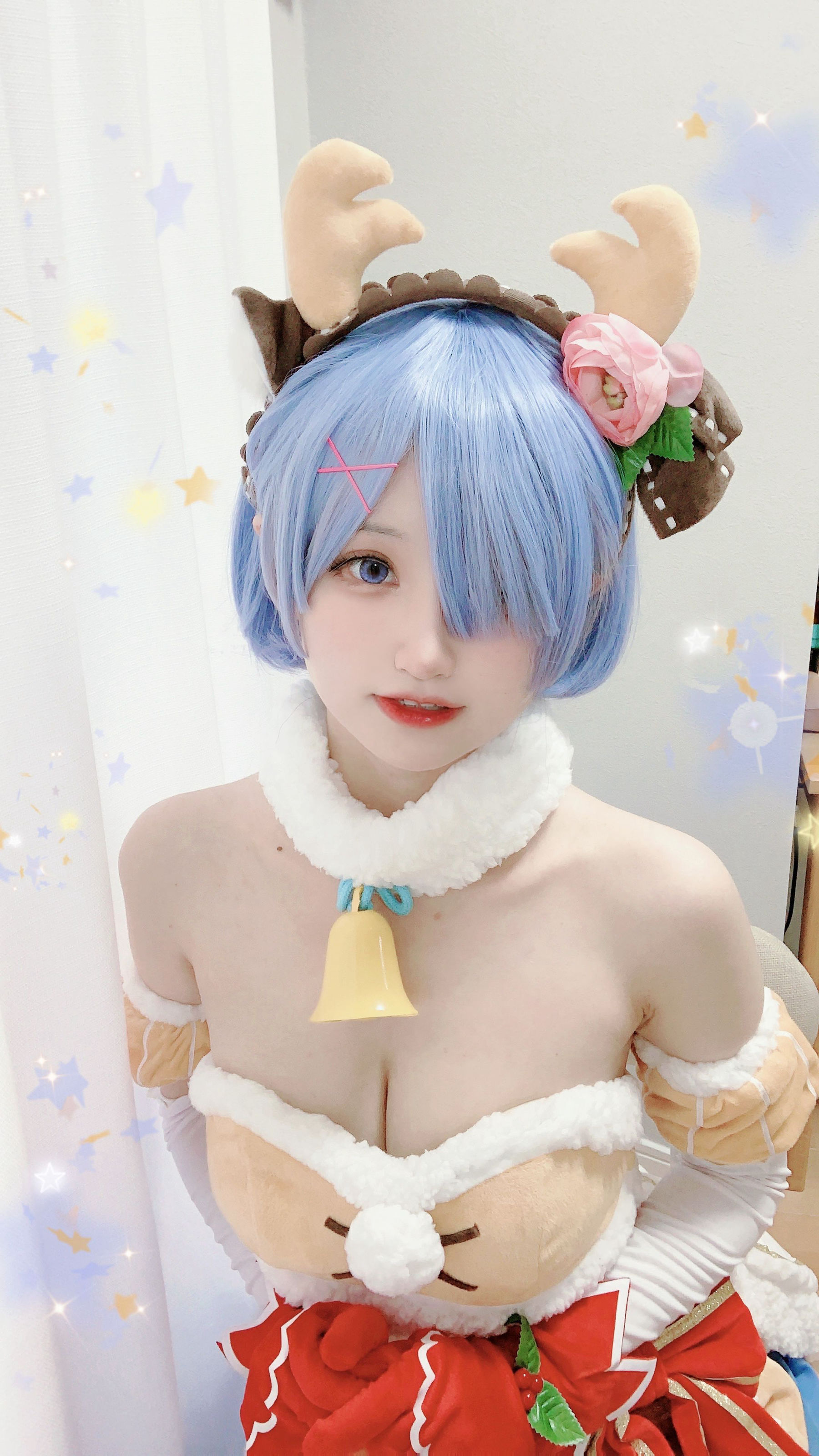 [福利COS] 千阳(ちよ) - 雷姆圣诞驯鹿～