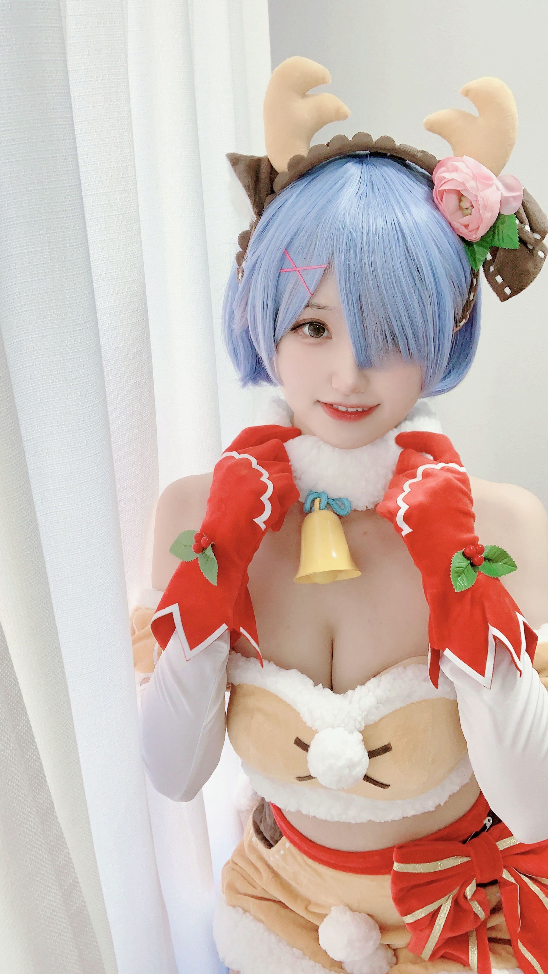 [福利COS] 千阳(ちよ) - 雷姆圣诞驯鹿～