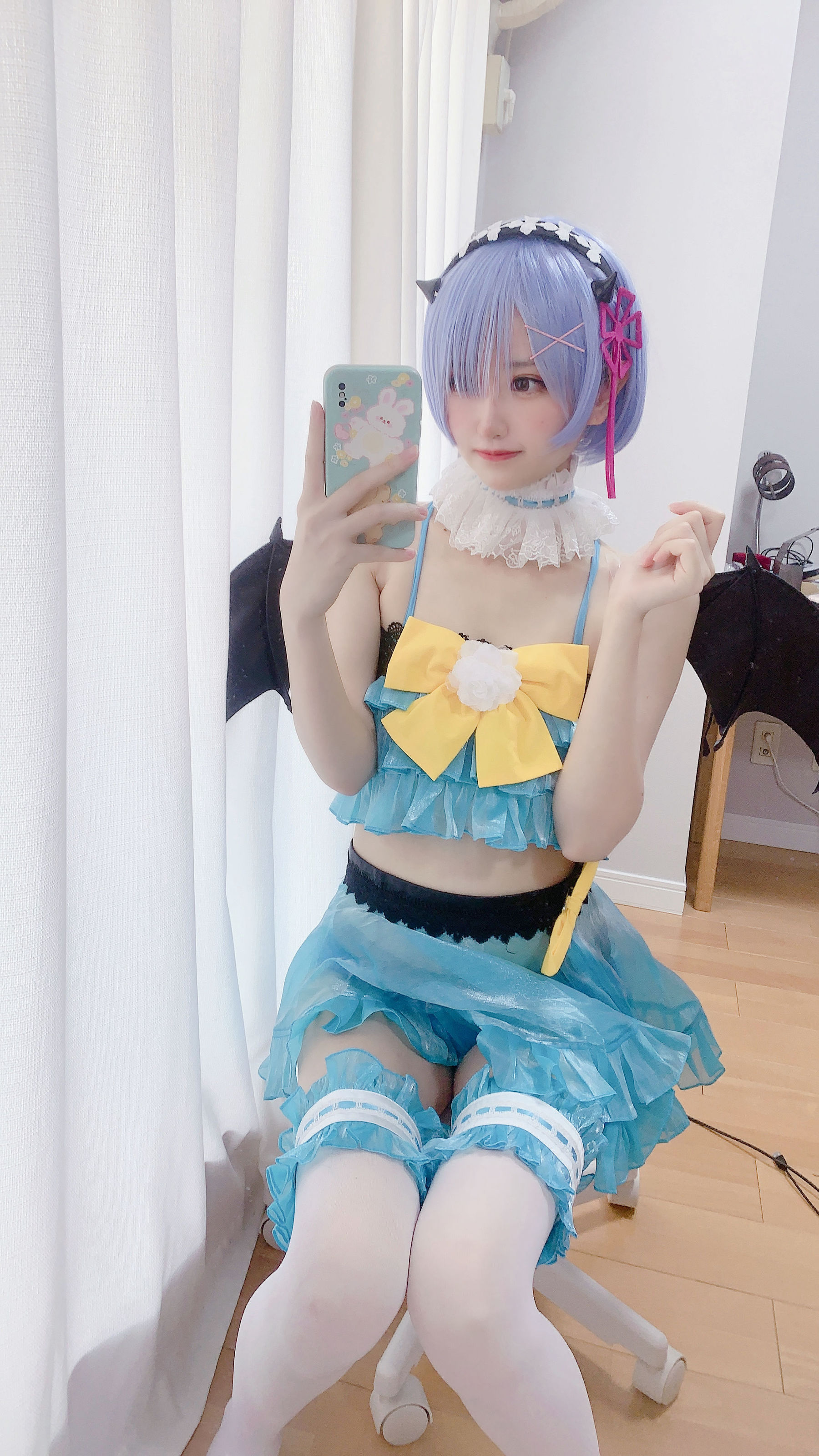 [福利COS] 千阳(ちよ) - 雷姆小恶魔cos