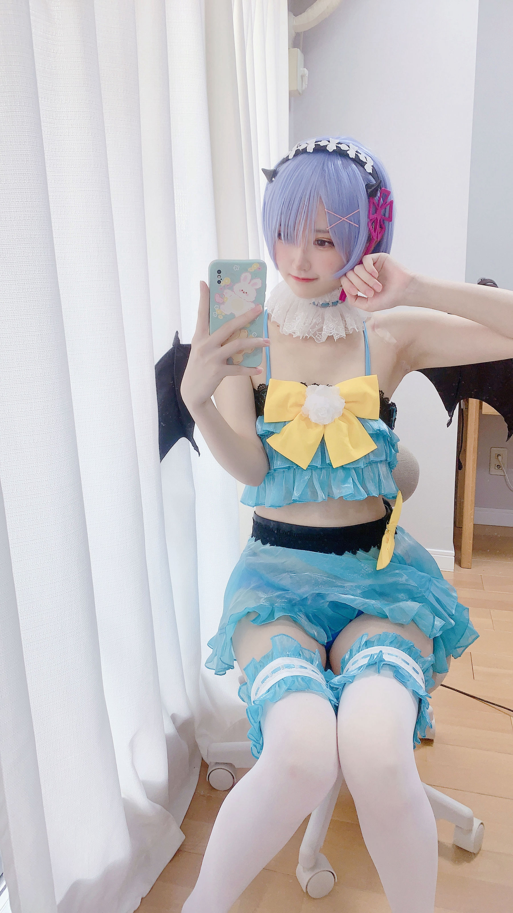 [福利COS] 千阳(ちよ) - 雷姆小恶魔cos