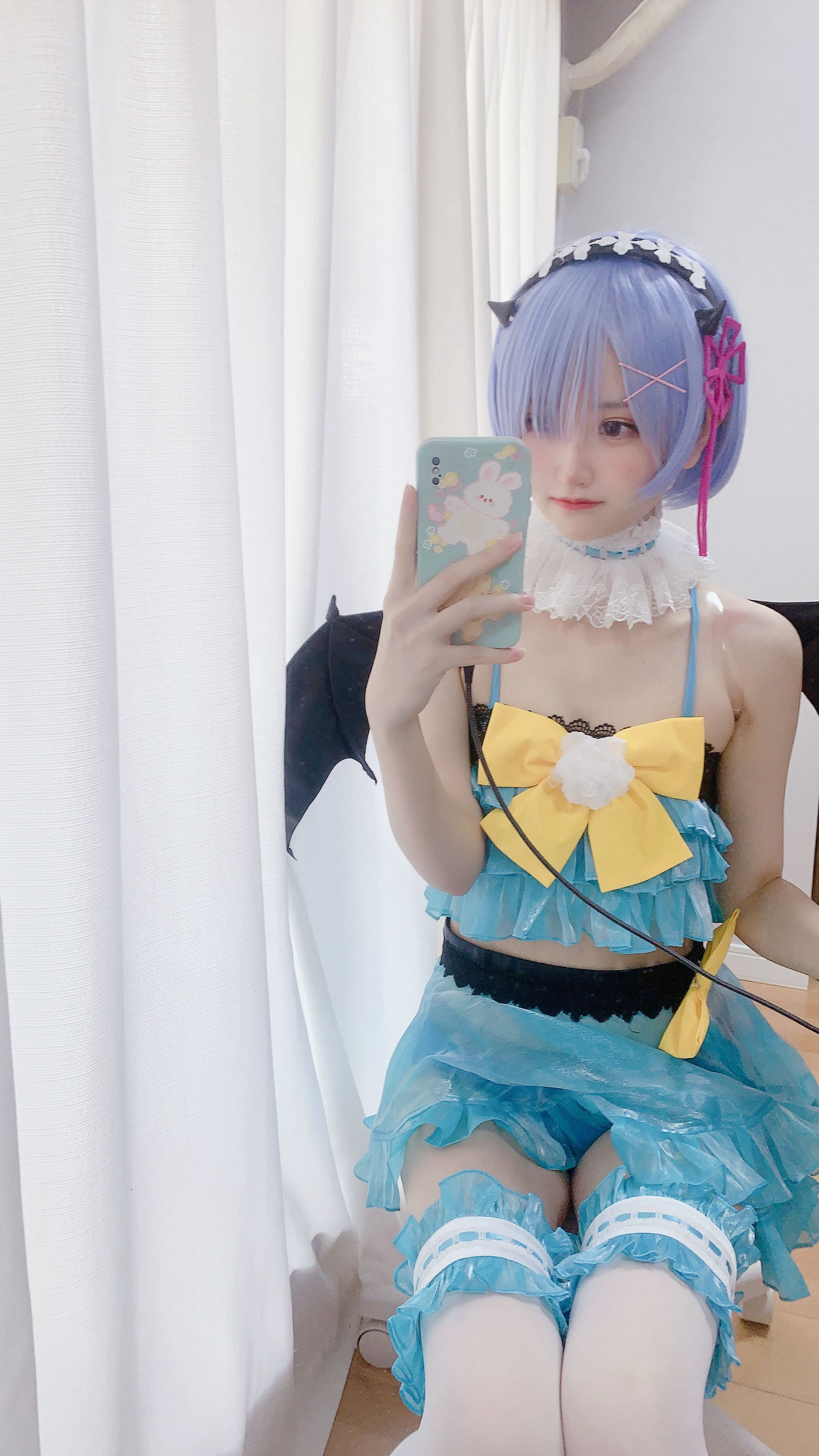 [福利COS] 千阳(ちよ) - 雷姆小恶魔cos