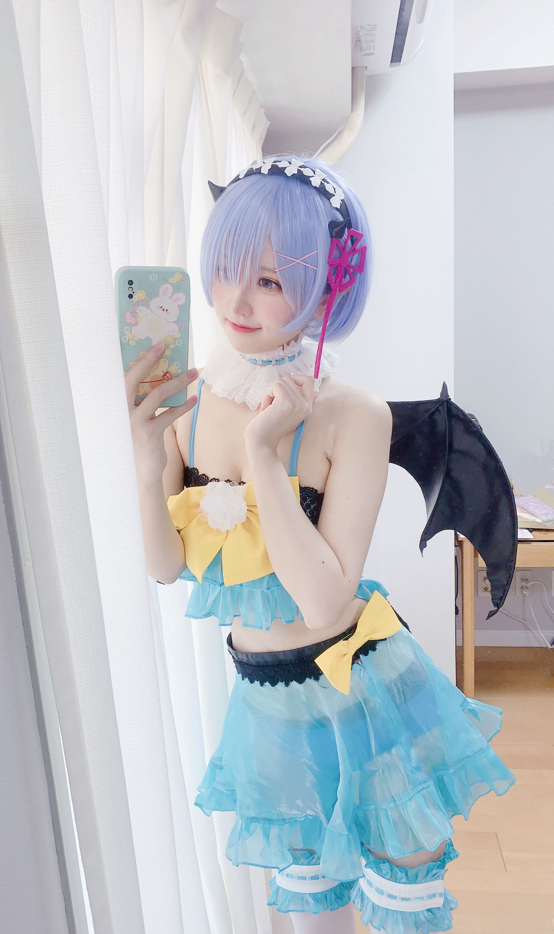 [福利COS] 千阳(ちよ) - 雷姆小恶魔cos