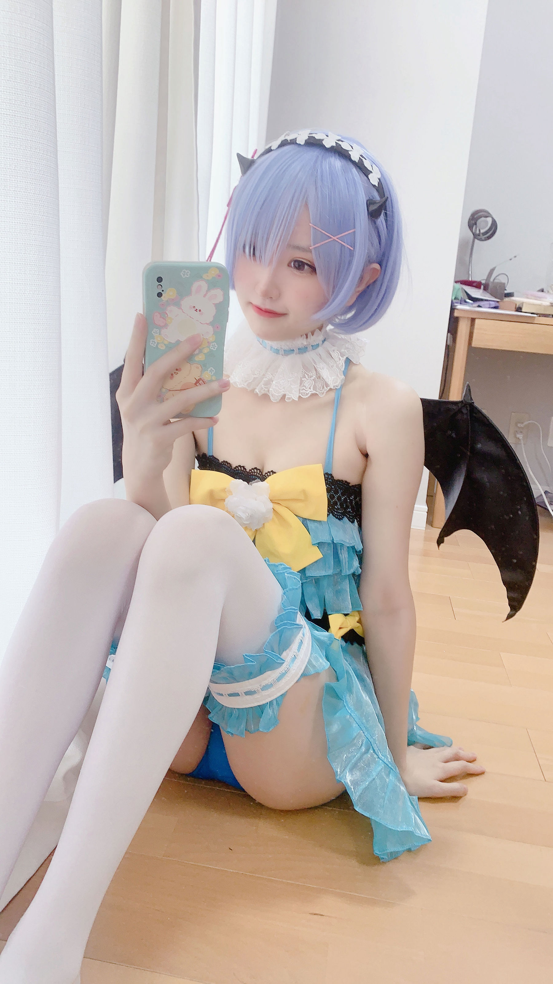 [福利COS] 千阳(ちよ) - 雷姆小恶魔cos