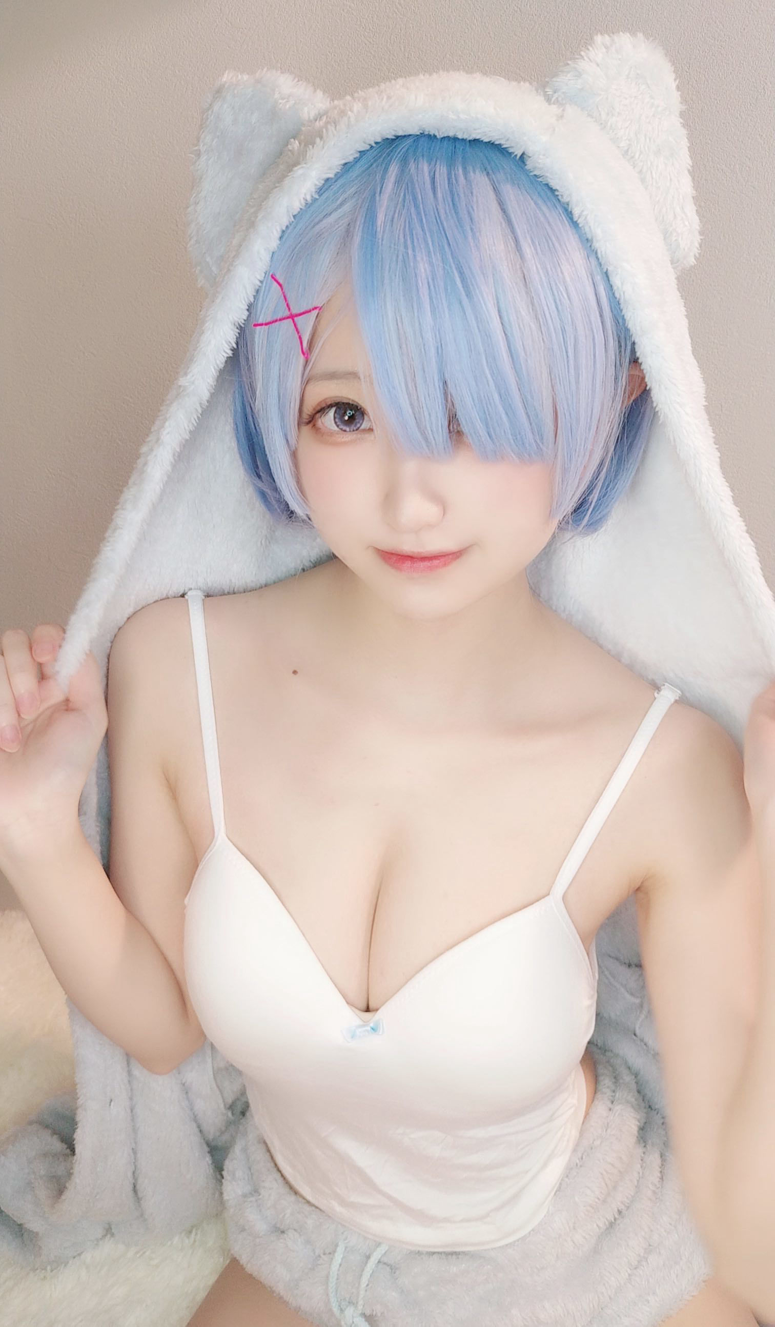 [福利COS] 千阳(ちよ) - 雷姆睡衣