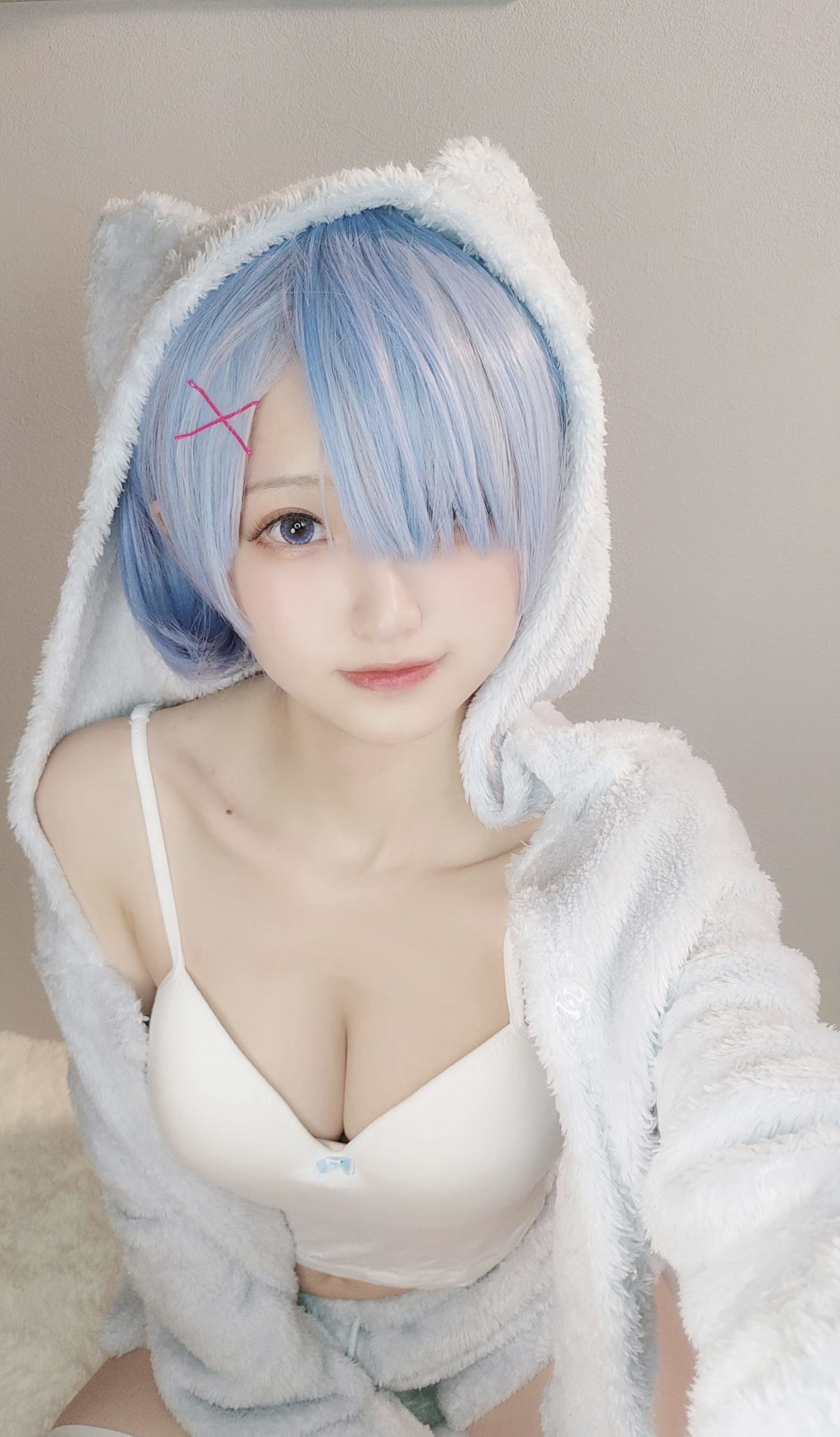 [福利COS] 千阳(ちよ) - 雷姆睡衣
