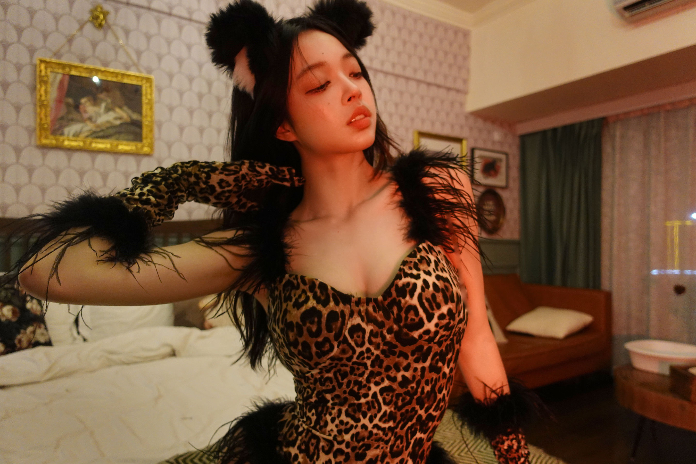 [福利COS] 徐珺大哥 - 毛绒豹猫