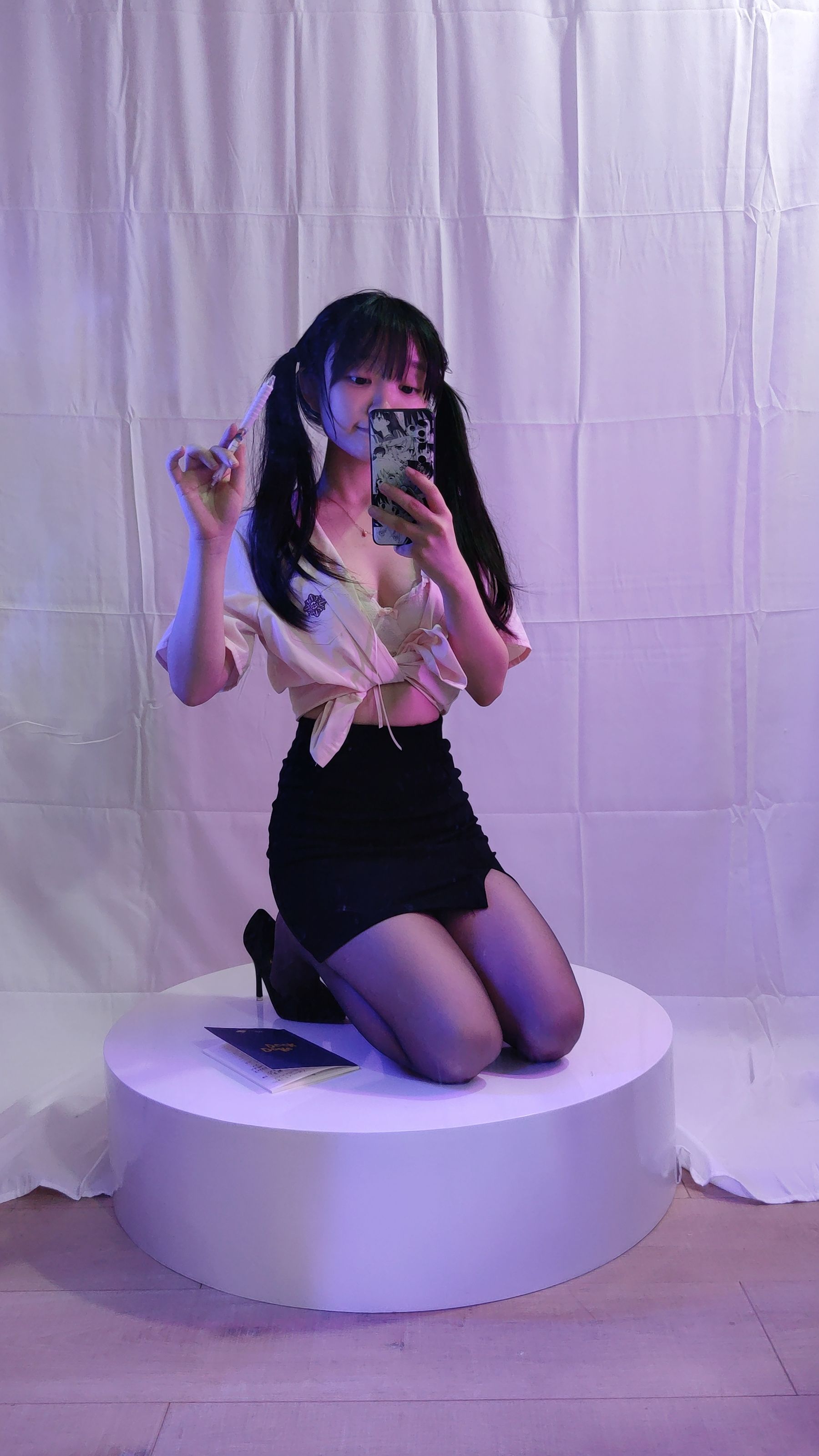 [福利COS] 神沢永莉 - 双马尾黑丝班主任